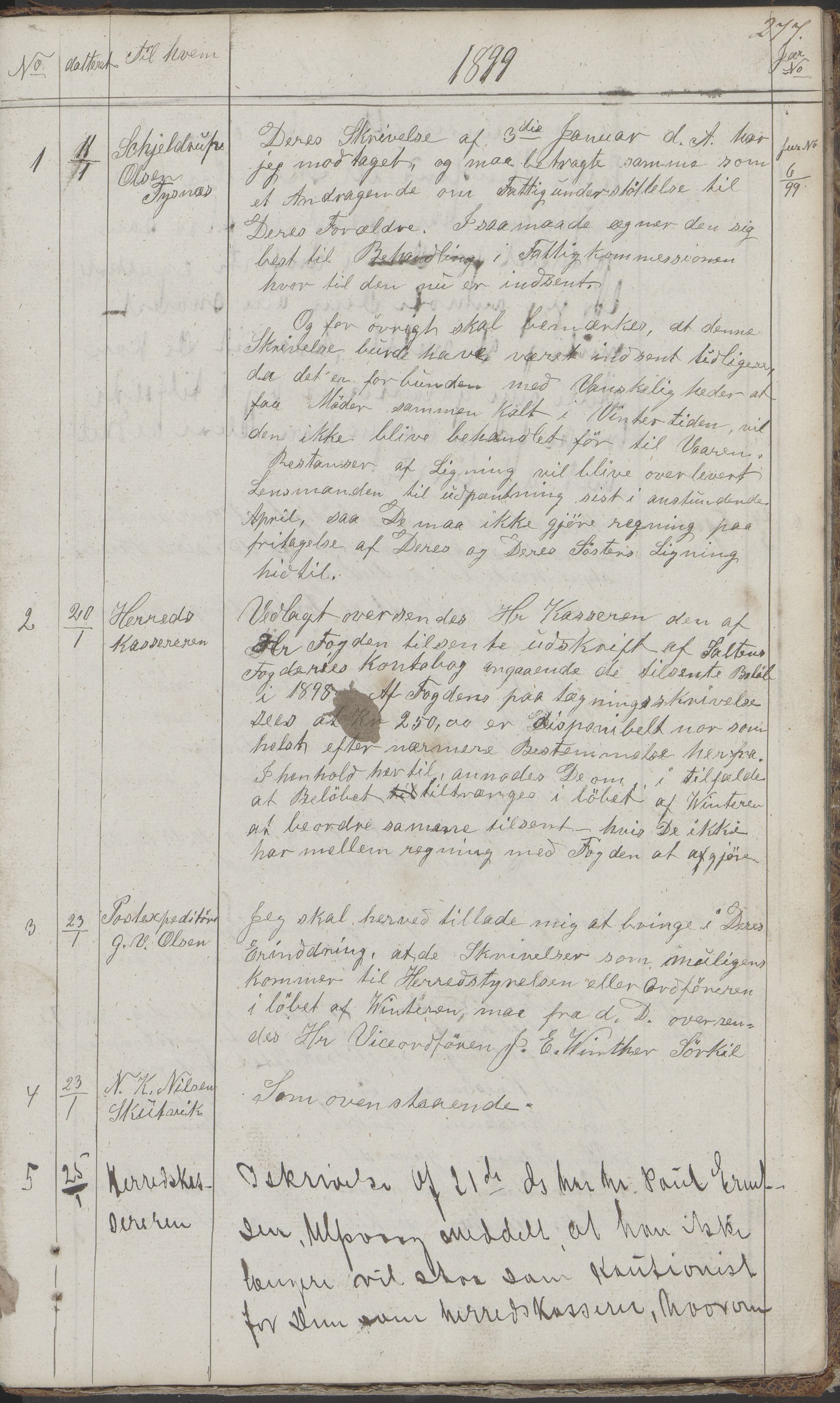 Hamarøy kommune. Formannskapet, AIN/K-18490.150/210/L0001: Protokoll, 1838-1900, s. 277