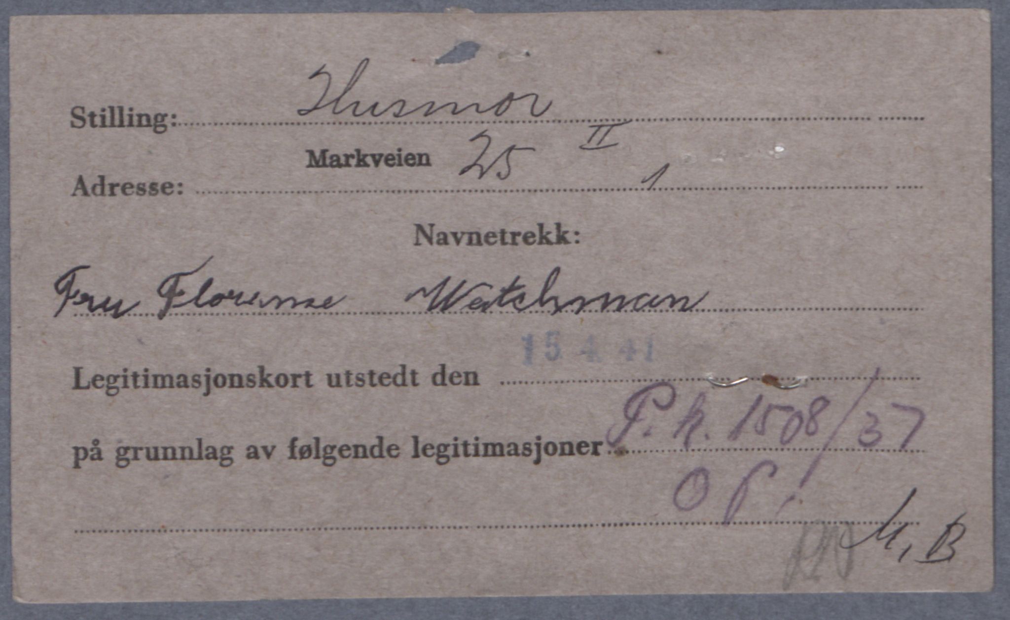 Sosialdepartementet, Våre Falne, RA/S-1708/E/Ee/L0021A: Fotografier av jøder på legitimasjonskort (1941-42), 1941-1942, s. 330