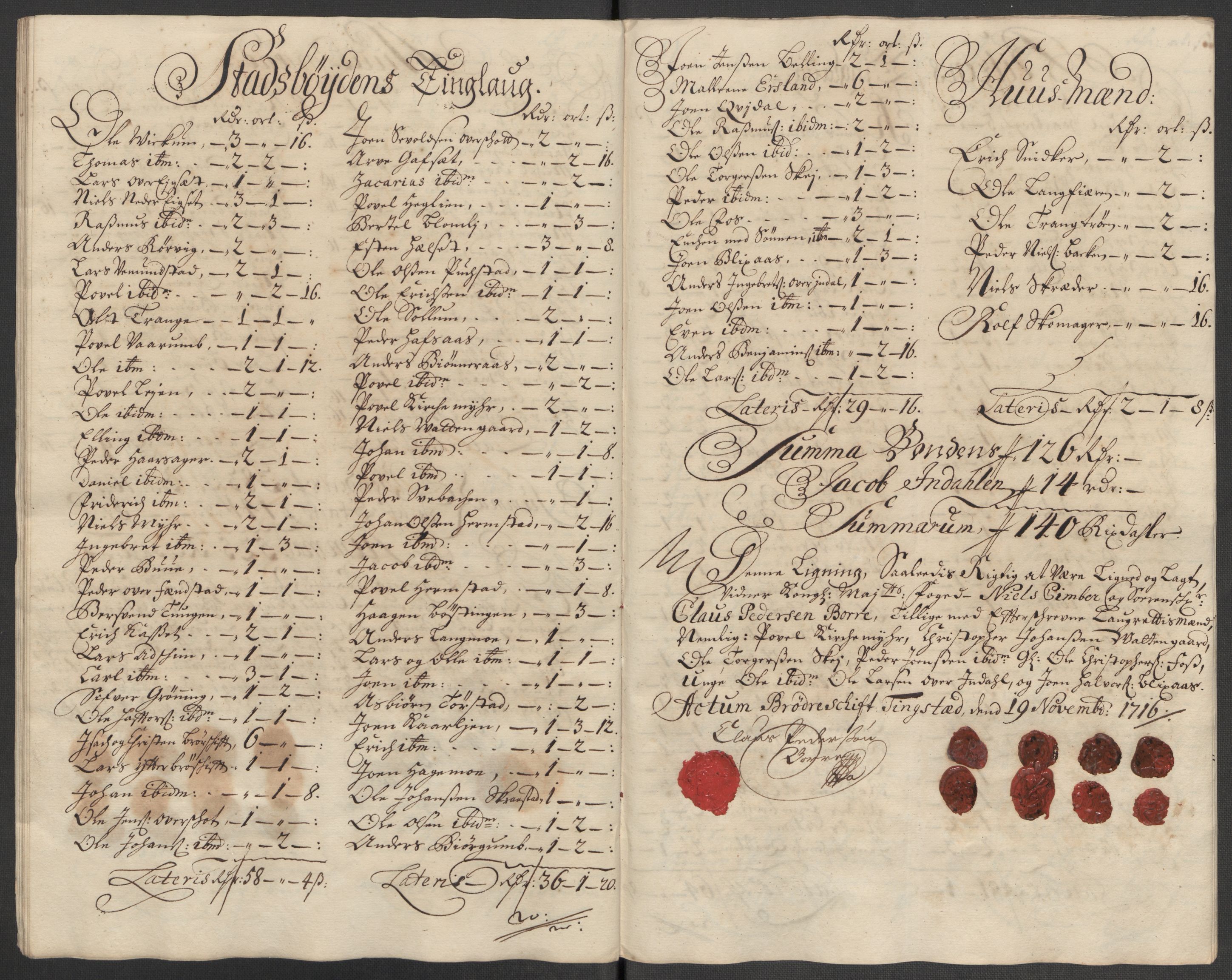 Rentekammeret inntil 1814, Reviderte regnskaper, Fogderegnskap, AV/RA-EA-4092/R57/L3864: Fogderegnskap Fosen, 1716, s. 137