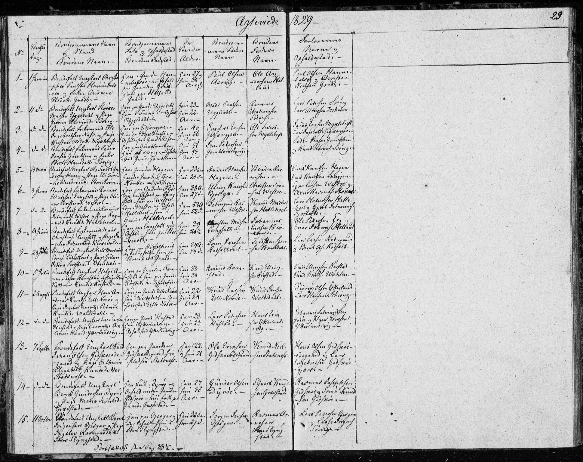 Ministerialprotokoller, klokkerbøker og fødselsregistre - Møre og Romsdal, AV/SAT-A-1454/528/L0413: Residerende kapellans bok nr. 528B01, 1828-1832, s. 29