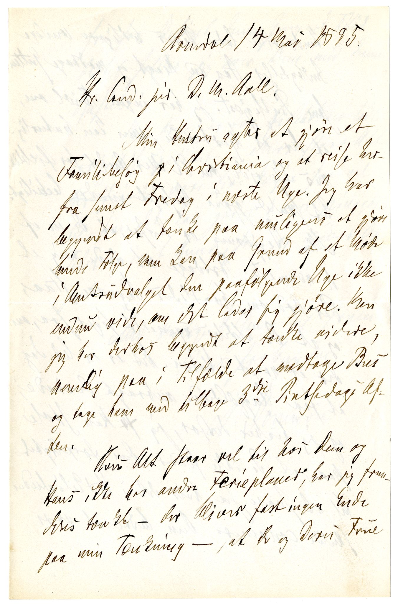 Diderik Maria Aalls brevsamling, NF/Ark-1023/F/L0002: D.M. Aalls brevsamling. B - C, 1799-1889, s. 128