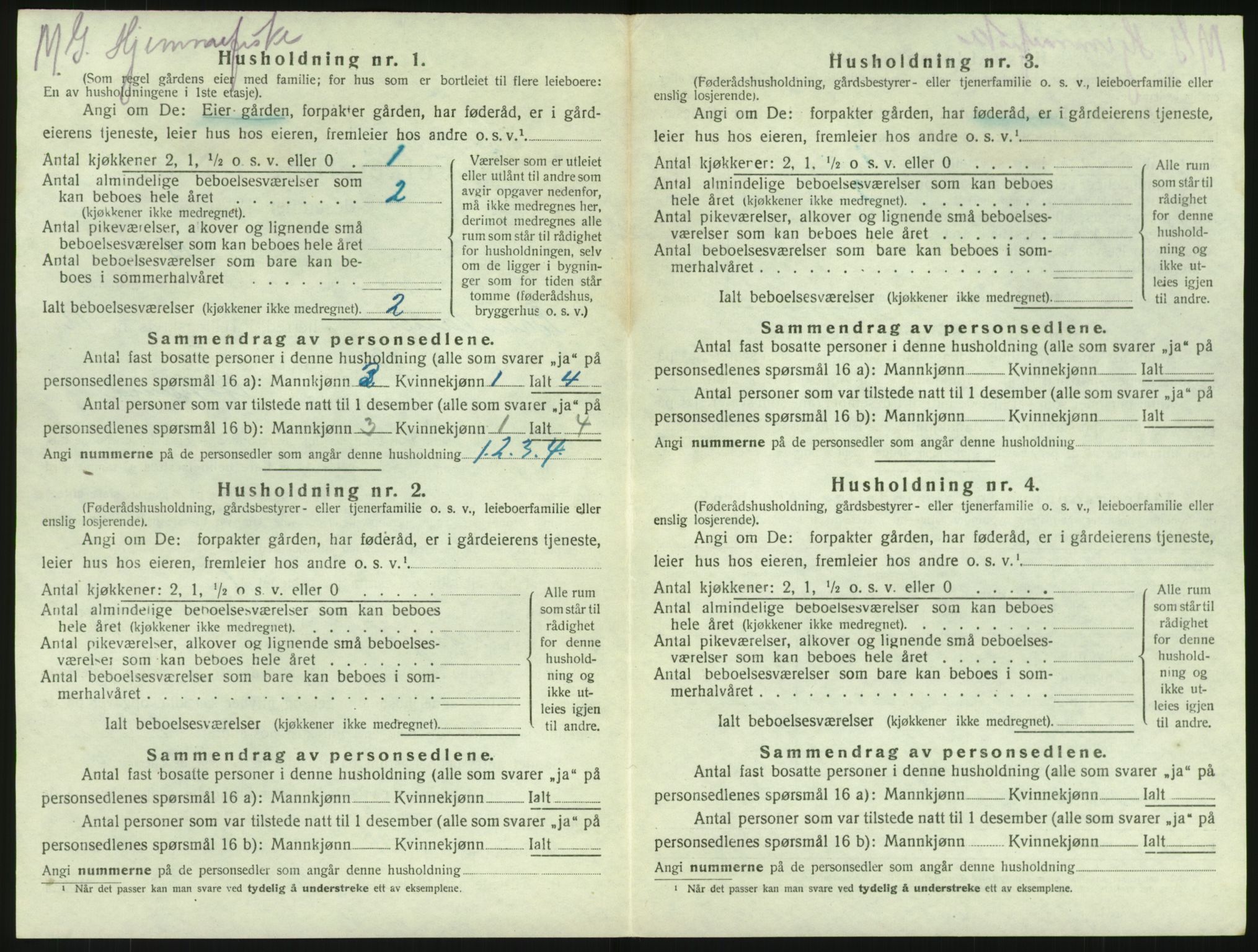 SAKO, Folketelling 1920 for 0726 Brunlanes herred, 1920, s. 1726