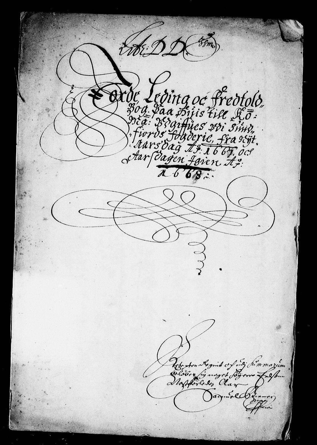 Rentekammeret inntil 1814, Reviderte regnskaper, Stiftamtstueregnskaper, Bergen stiftamt, RA/EA-6043/R/Rc/L0025: Bergen stiftamt, 1667