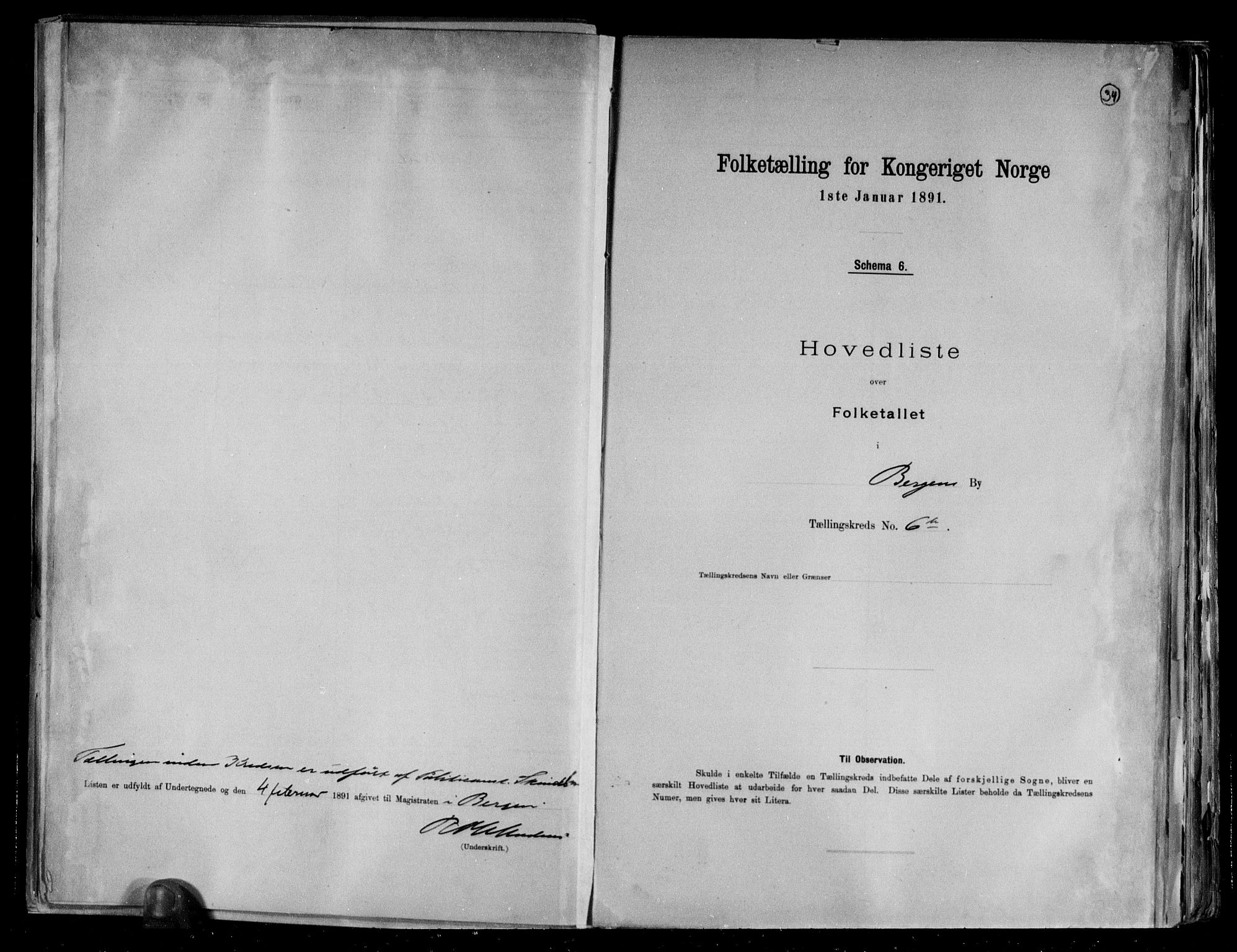 RA, Folketelling 1891 for 1301 Bergen kjøpstad, 1891, s. 34