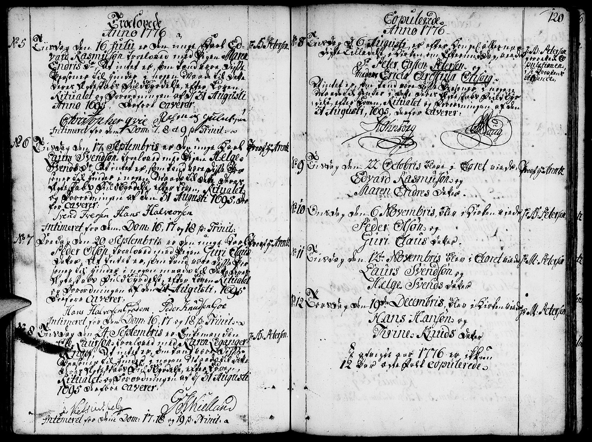 Domkirken sokneprestkontor, SAST/A-101812/001/30/30BA/L0004: Ministerialbok nr. A 4, 1744-1782, s. 120
