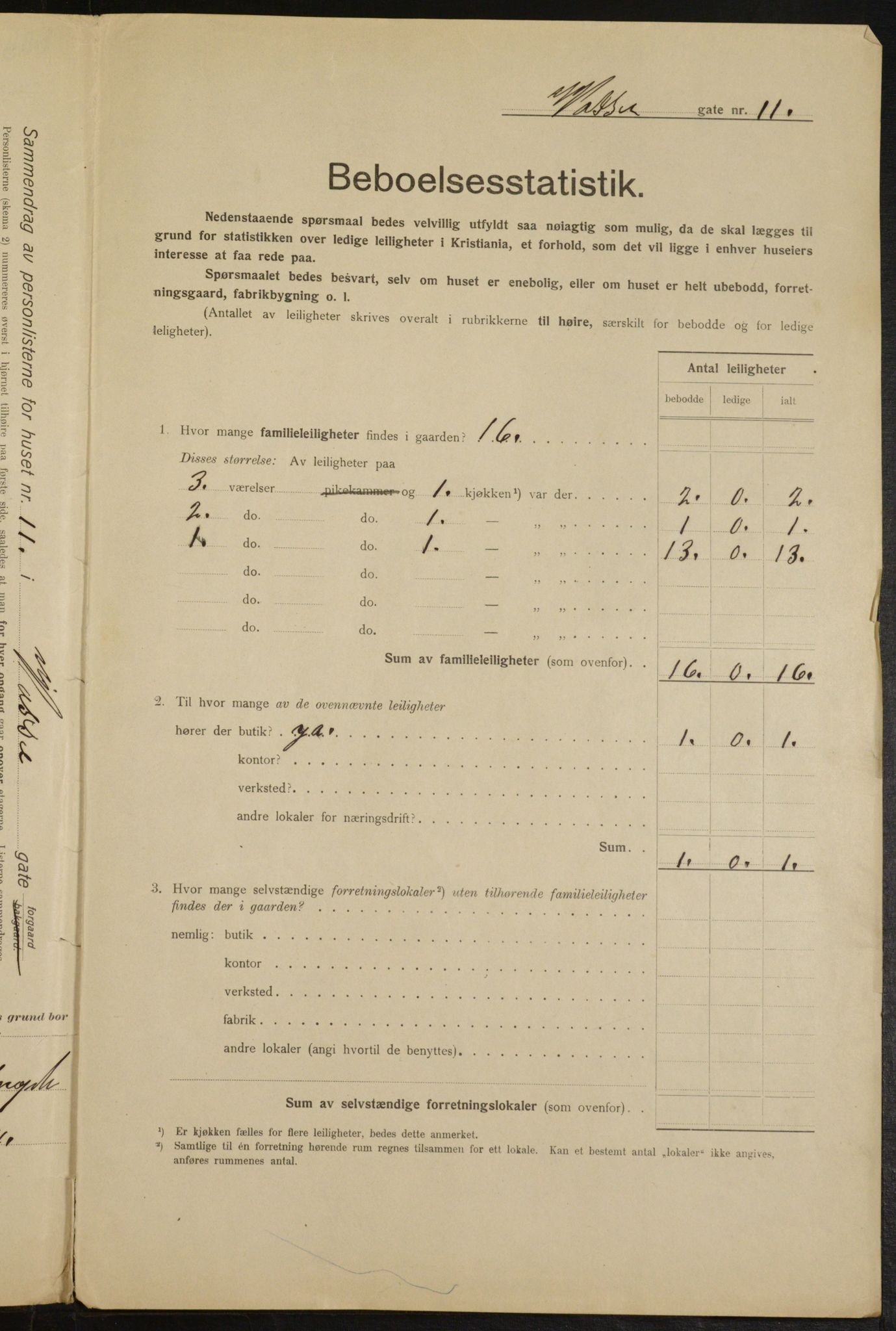 OBA, Kommunal folketelling 1.2.1915 for Kristiania, 1915, s. 125989