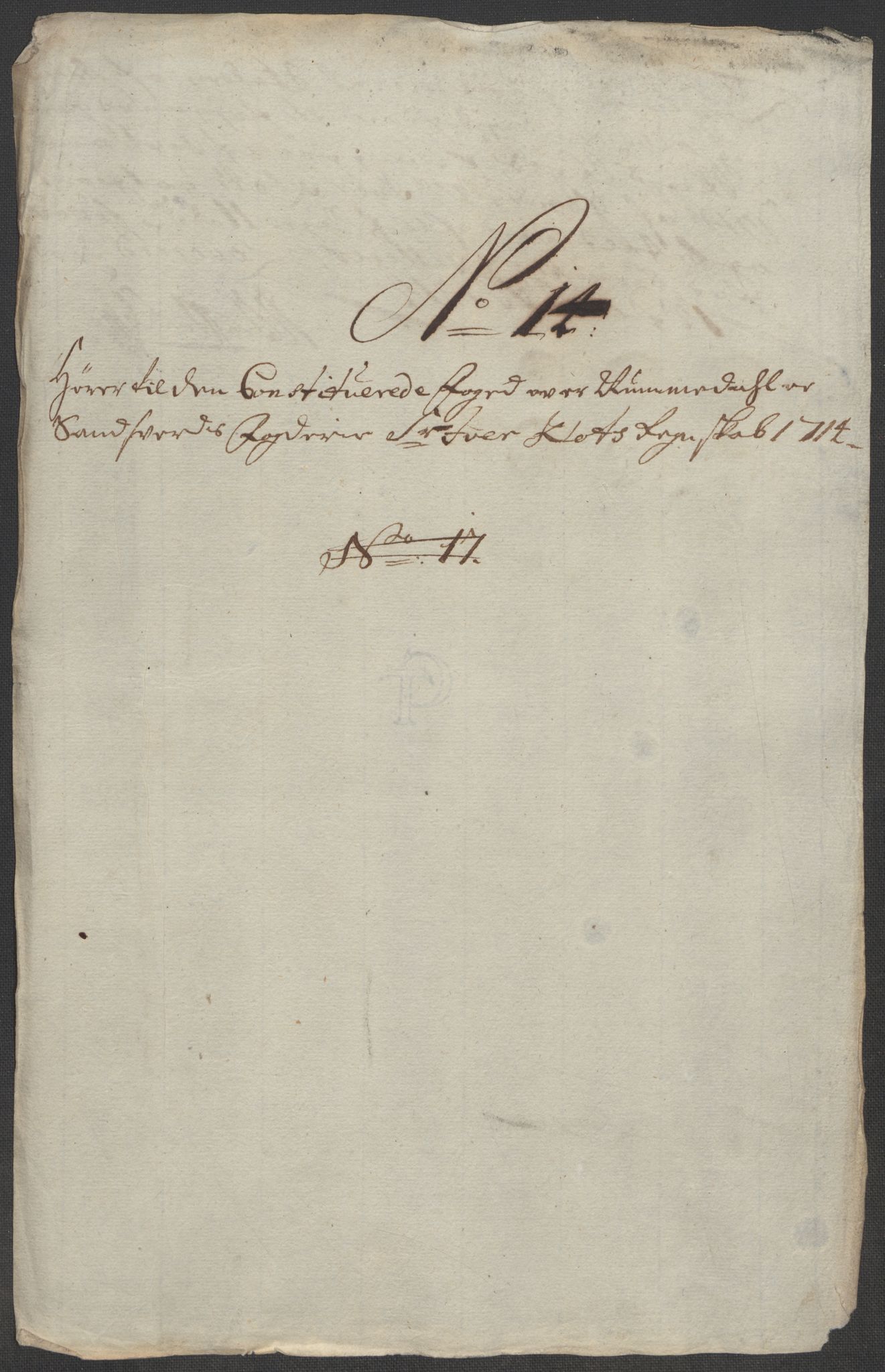 Rentekammeret inntil 1814, Reviderte regnskaper, Fogderegnskap, RA/EA-4092/R24/L1590: Fogderegnskap Numedal og Sandsvær, 1714, s. 5
