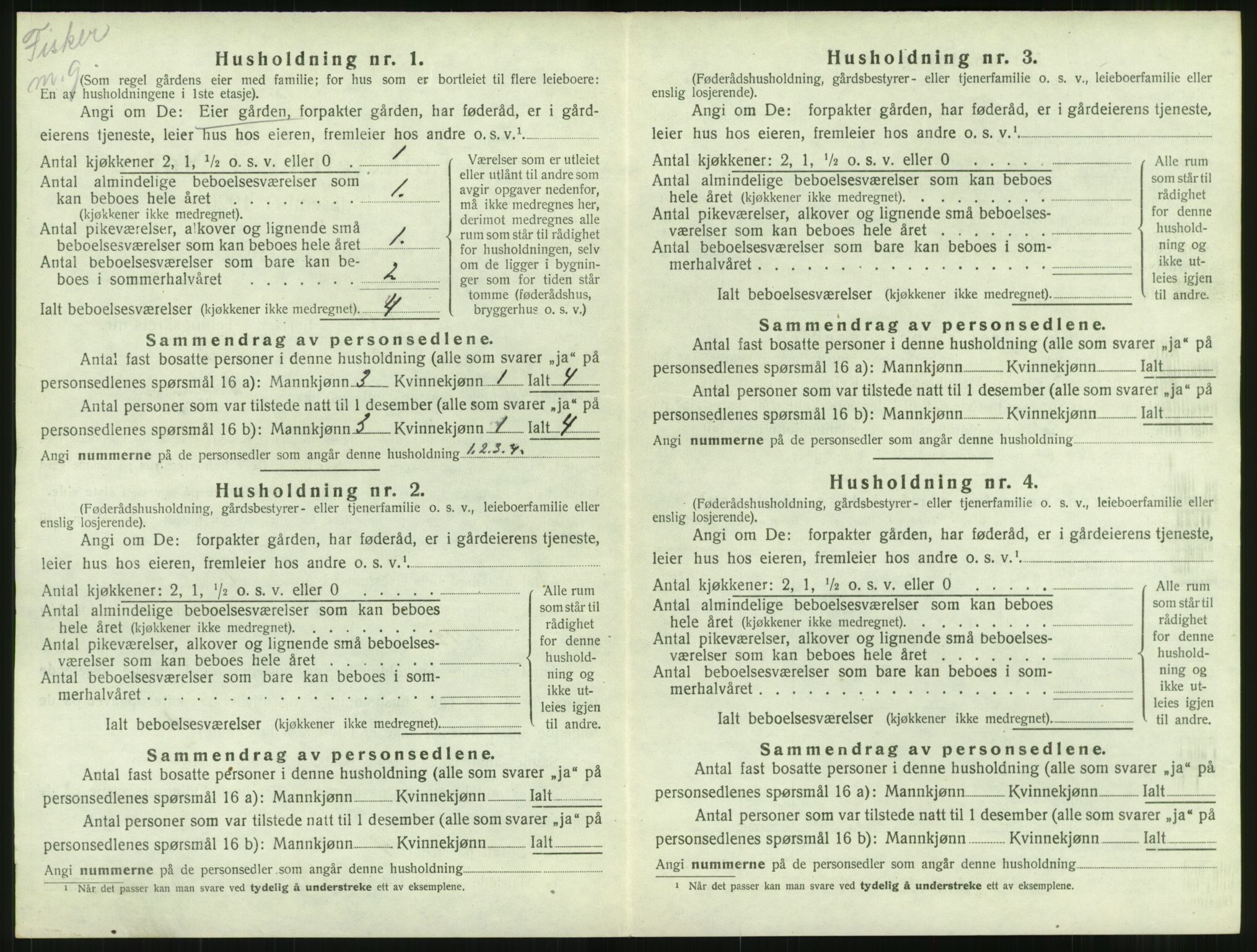 SAT, Folketelling 1920 for 1549 Bud herred, 1920, s. 129