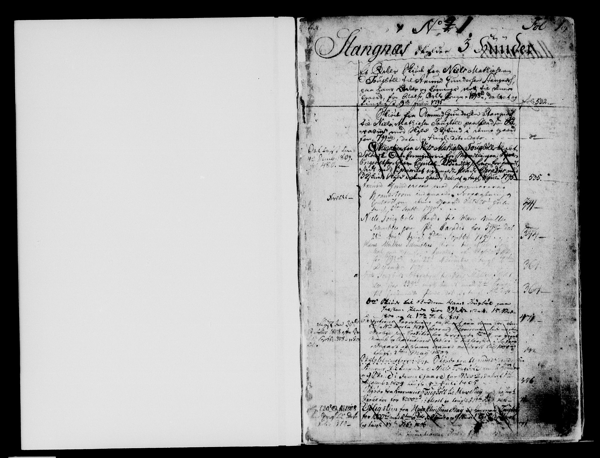 Solør og Odalen sorenskriveri, SAH/TING-026/H/Ha/L0003: Panteregister nr. 3, 1789-1813, s. 1