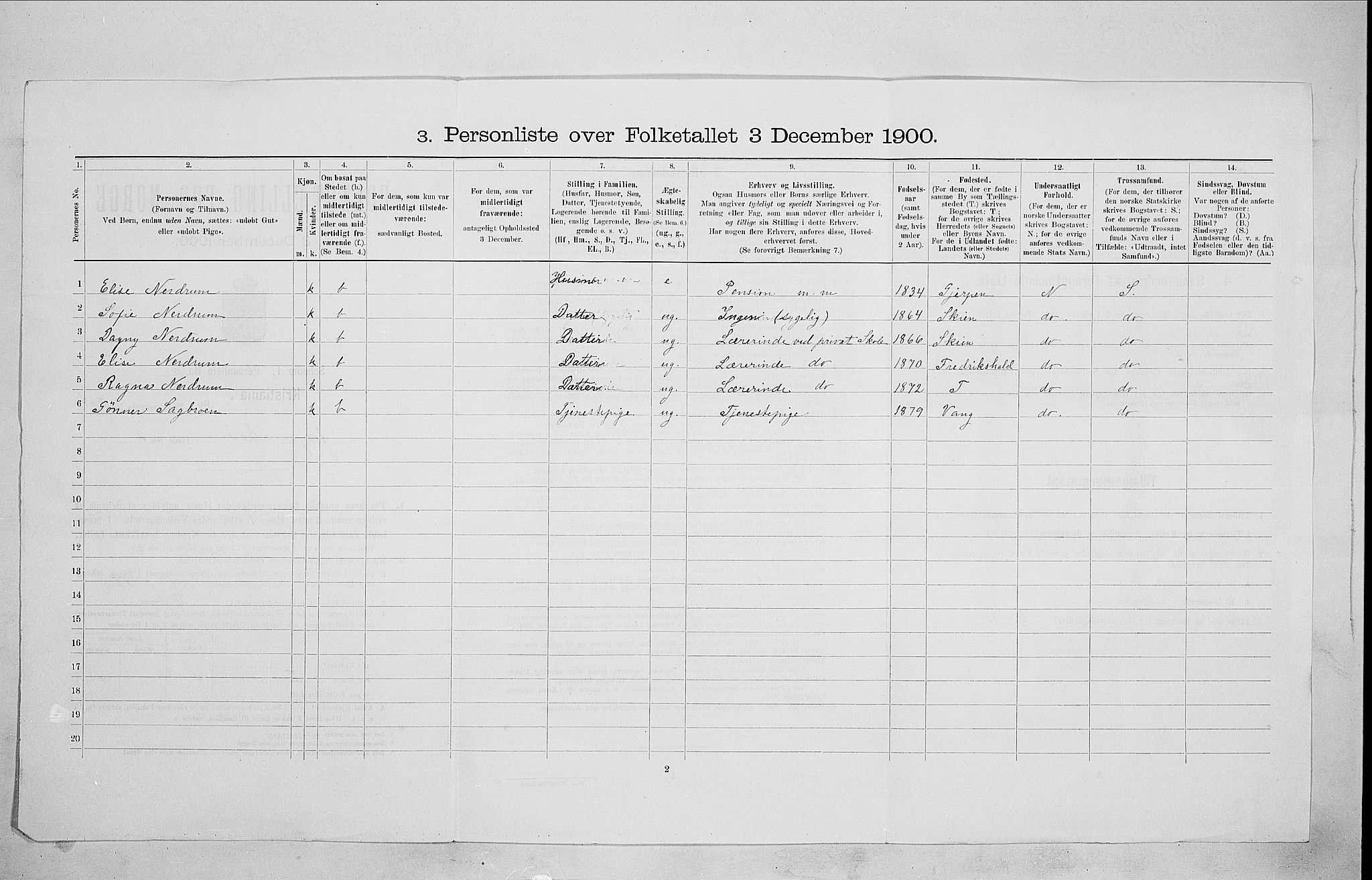 SAO, Folketelling 1900 for 0301 Kristiania kjøpstad, 1900, s. 44570