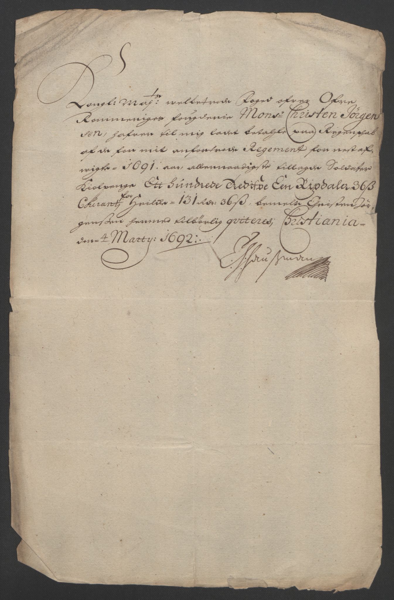 Rentekammeret inntil 1814, Reviderte regnskaper, Fogderegnskap, AV/RA-EA-4092/R12/L0703: Fogderegnskap Øvre Romerike, 1691, s. 259