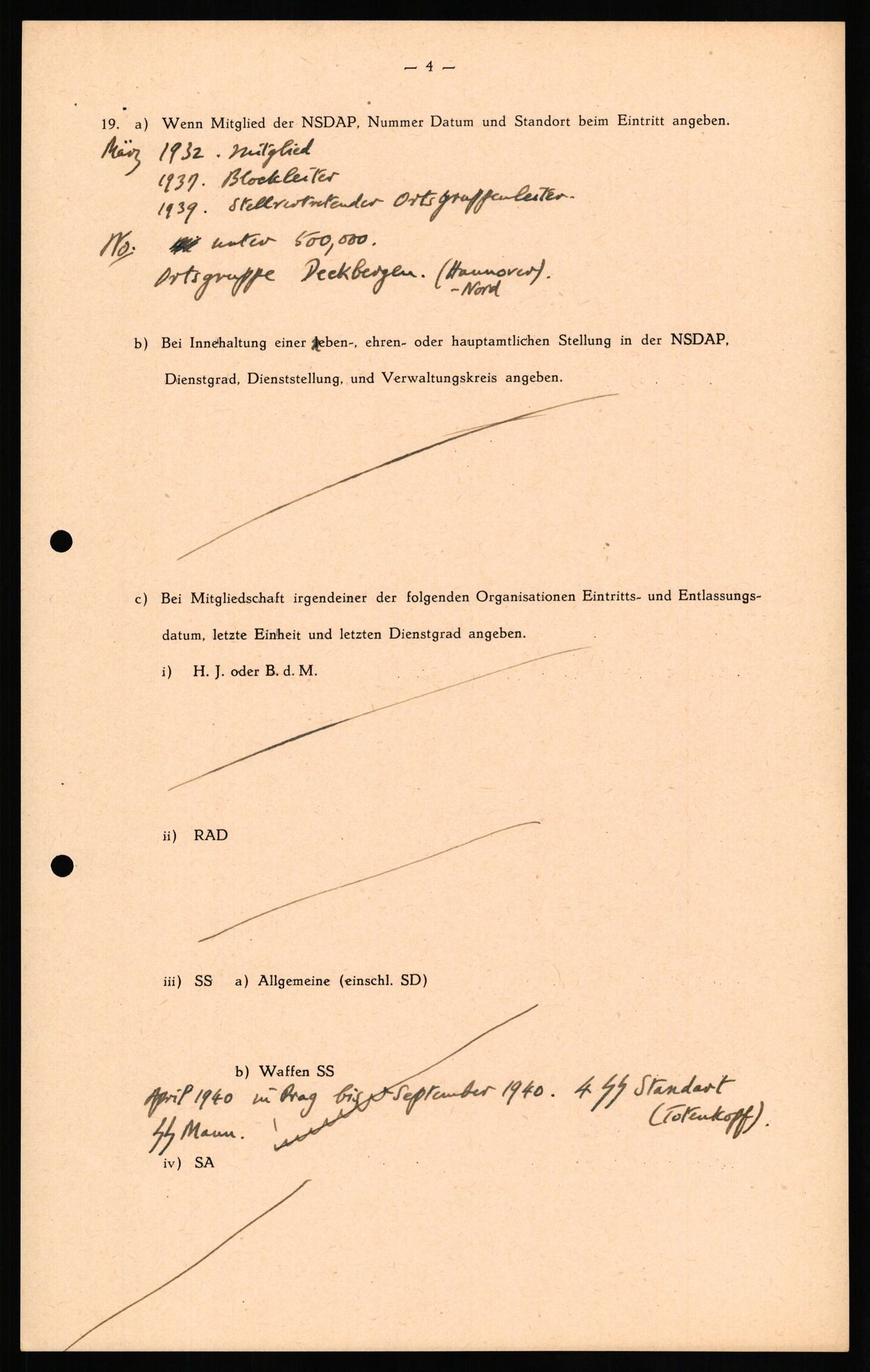 Forsvaret, Forsvarets overkommando II, AV/RA-RAFA-3915/D/Db/L0026: CI Questionaires. Tyske okkupasjonsstyrker i Norge. Tyskere., 1945-1946, s. 352