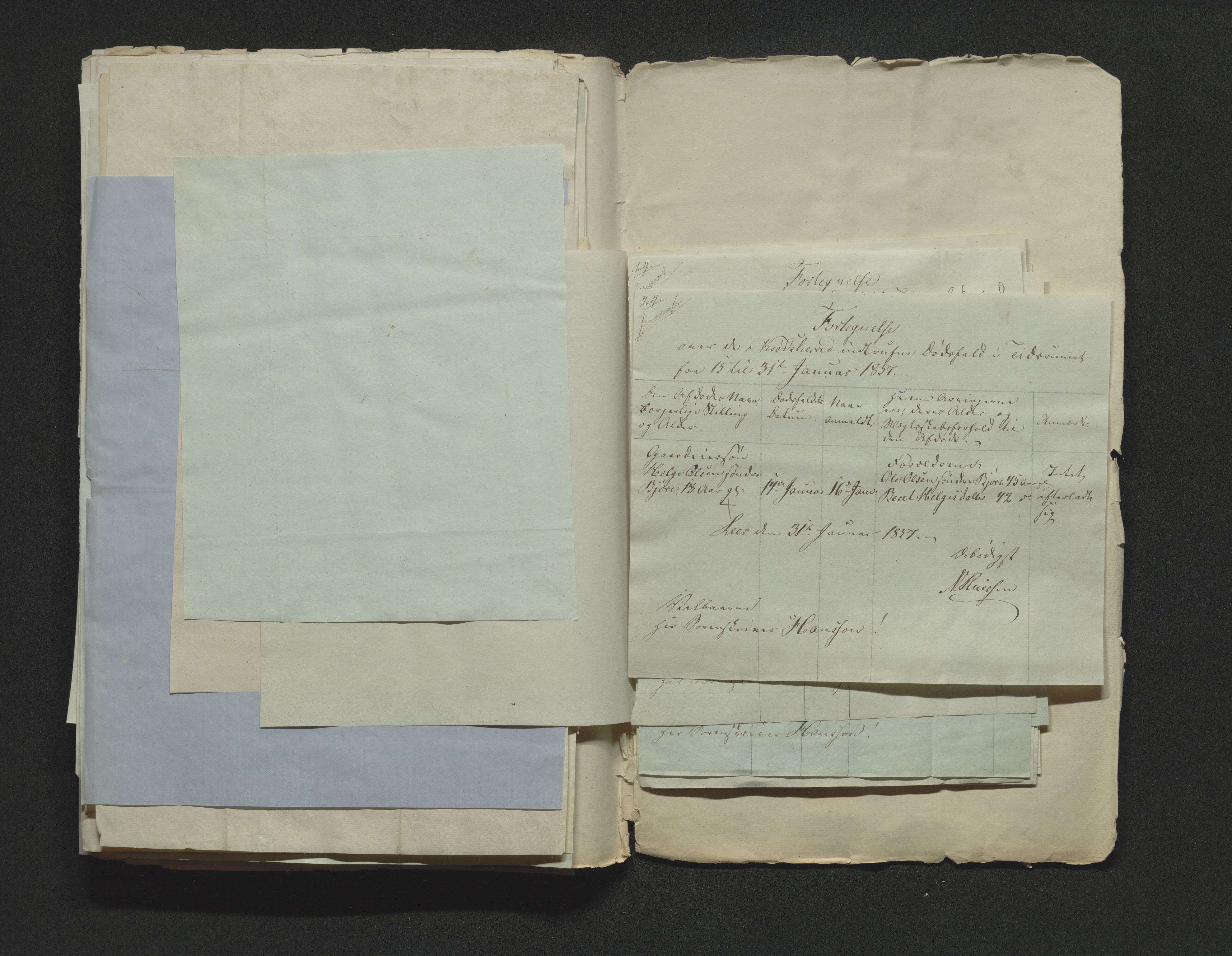 Eiker, Modum og Sigdal sorenskriveri, AV/SAKO-A-123/H/Ha/Hab/L0009: Dødsfallsmeldinger, 1854-1857, s. 524