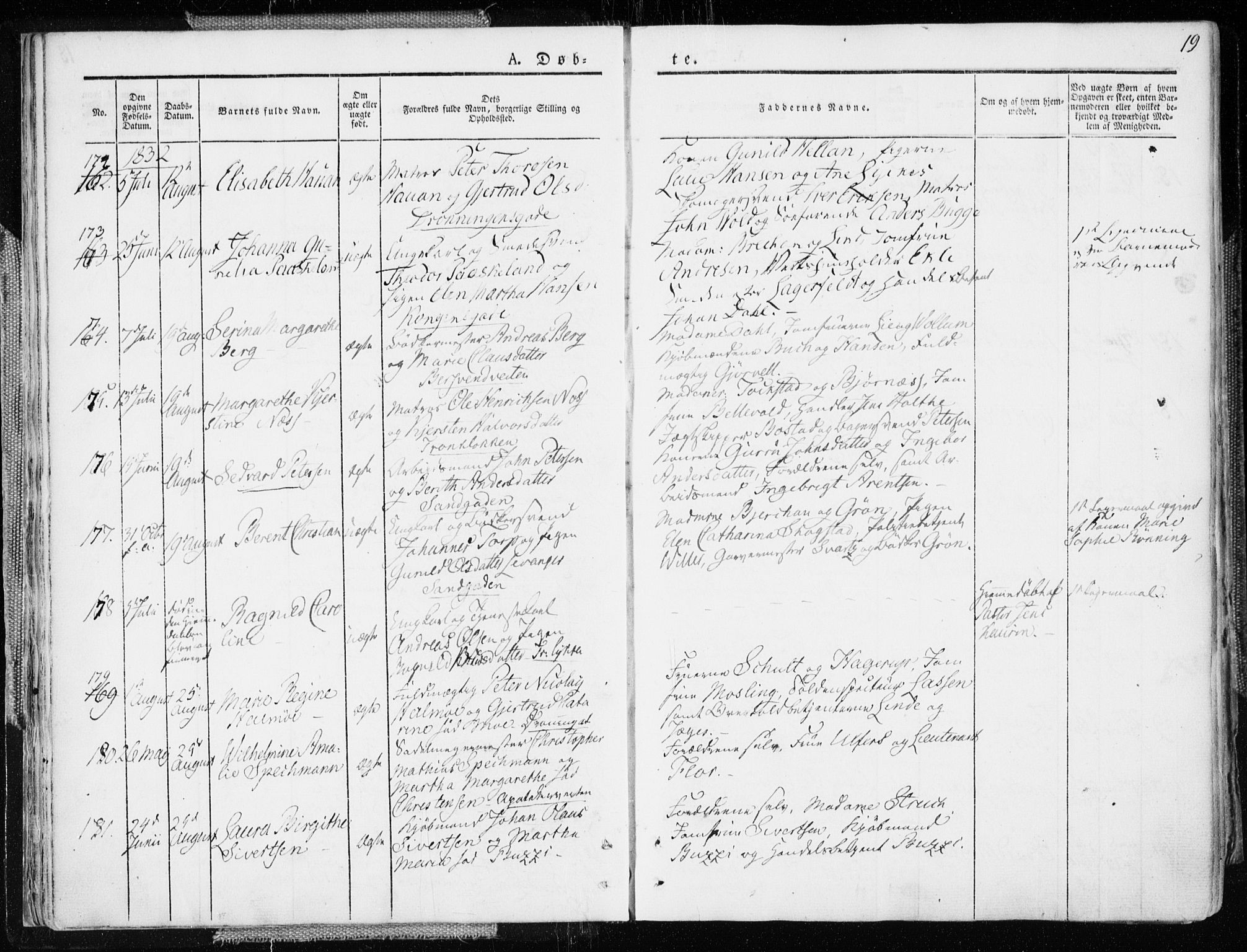 Ministerialprotokoller, klokkerbøker og fødselsregistre - Sør-Trøndelag, AV/SAT-A-1456/601/L0047: Ministerialbok nr. 601A15, 1831-1839, s. 19