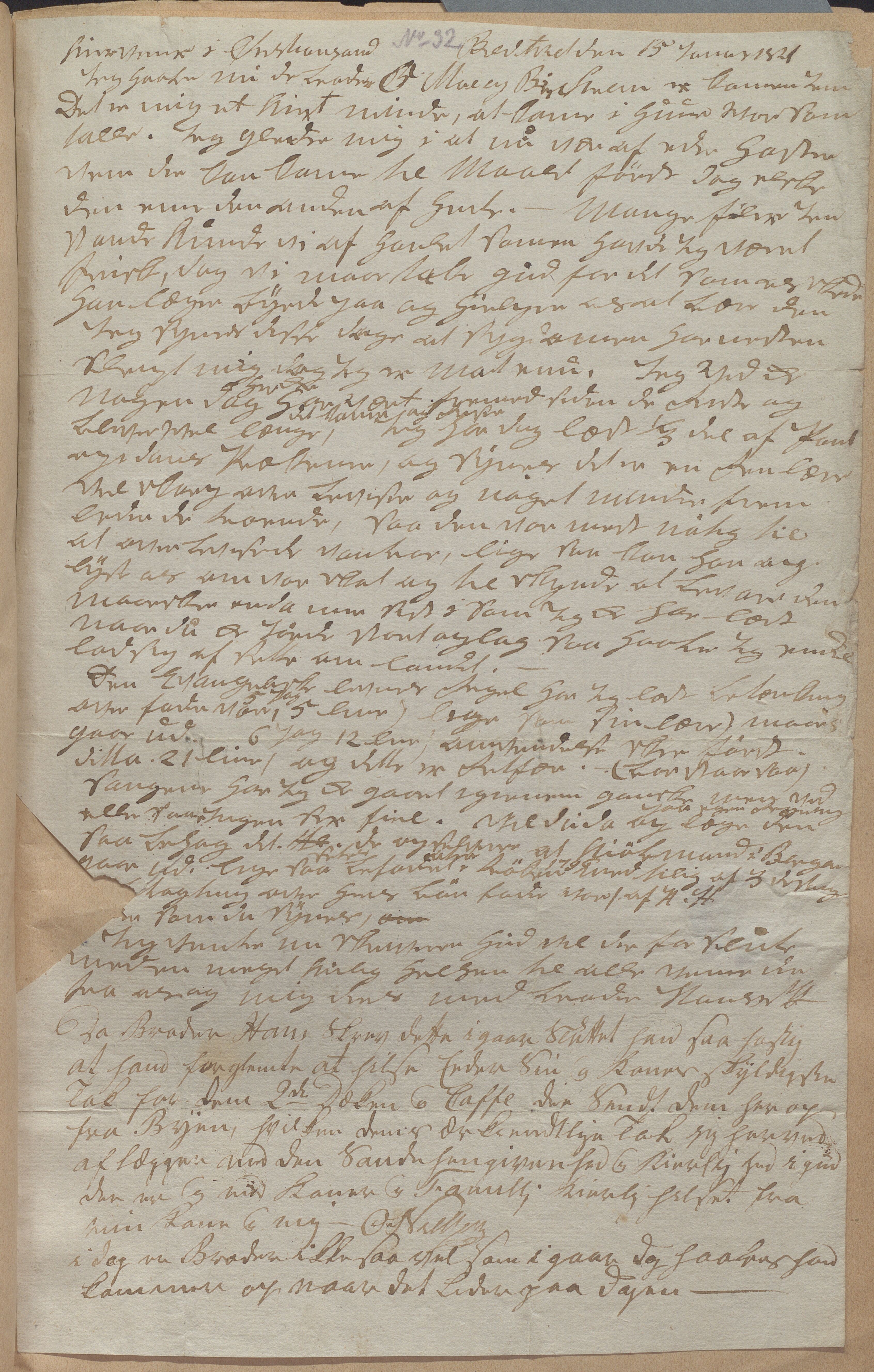 Heggtveitsamlingen, TMF/A-1007/H/L0050: Innbundne brev, Ms A, med innlagt registratur. , 1800-1850