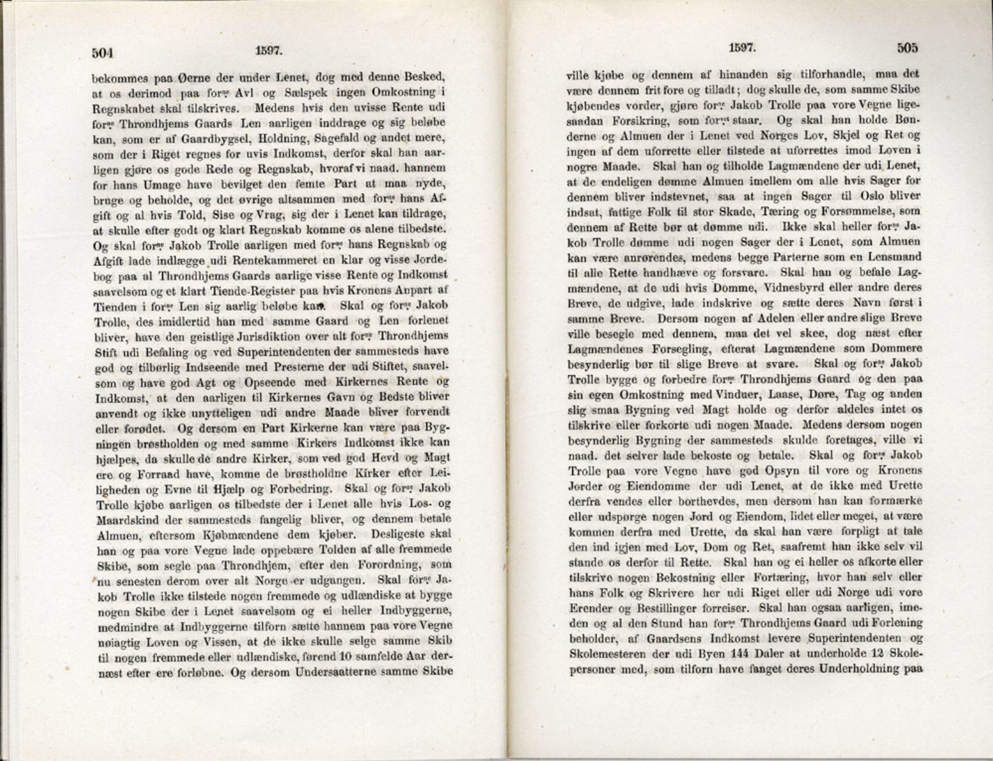 Publikasjoner utgitt av Det Norske Historiske Kildeskriftfond, PUBL/-/-/-: Norske Rigs-Registranter, bind 3, 1588-1602, s. 504-505