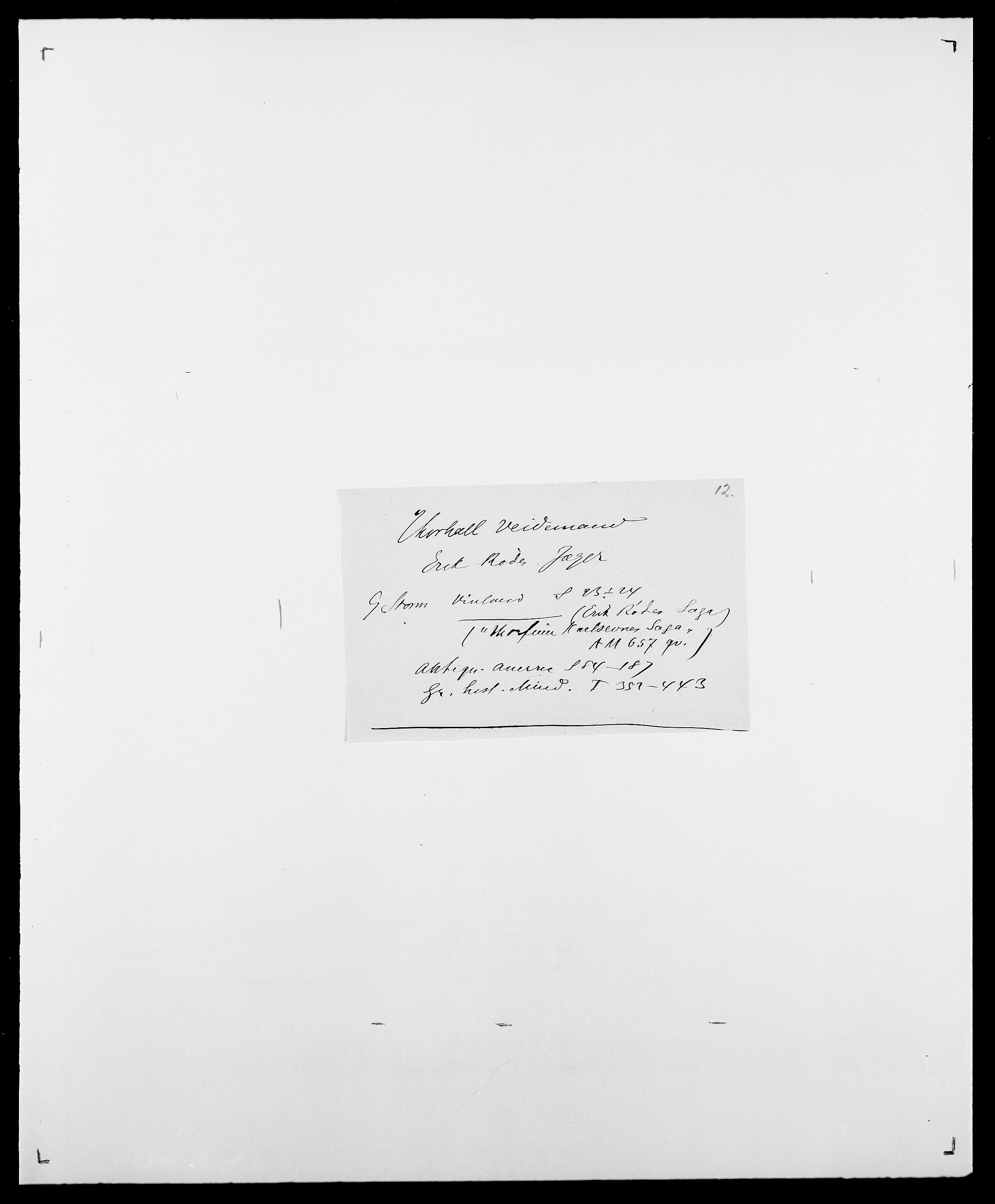 Delgobe, Charles Antoine - samling, AV/SAO-PAO-0038/D/Da/L0040: Usgaard - Velund, s. 568