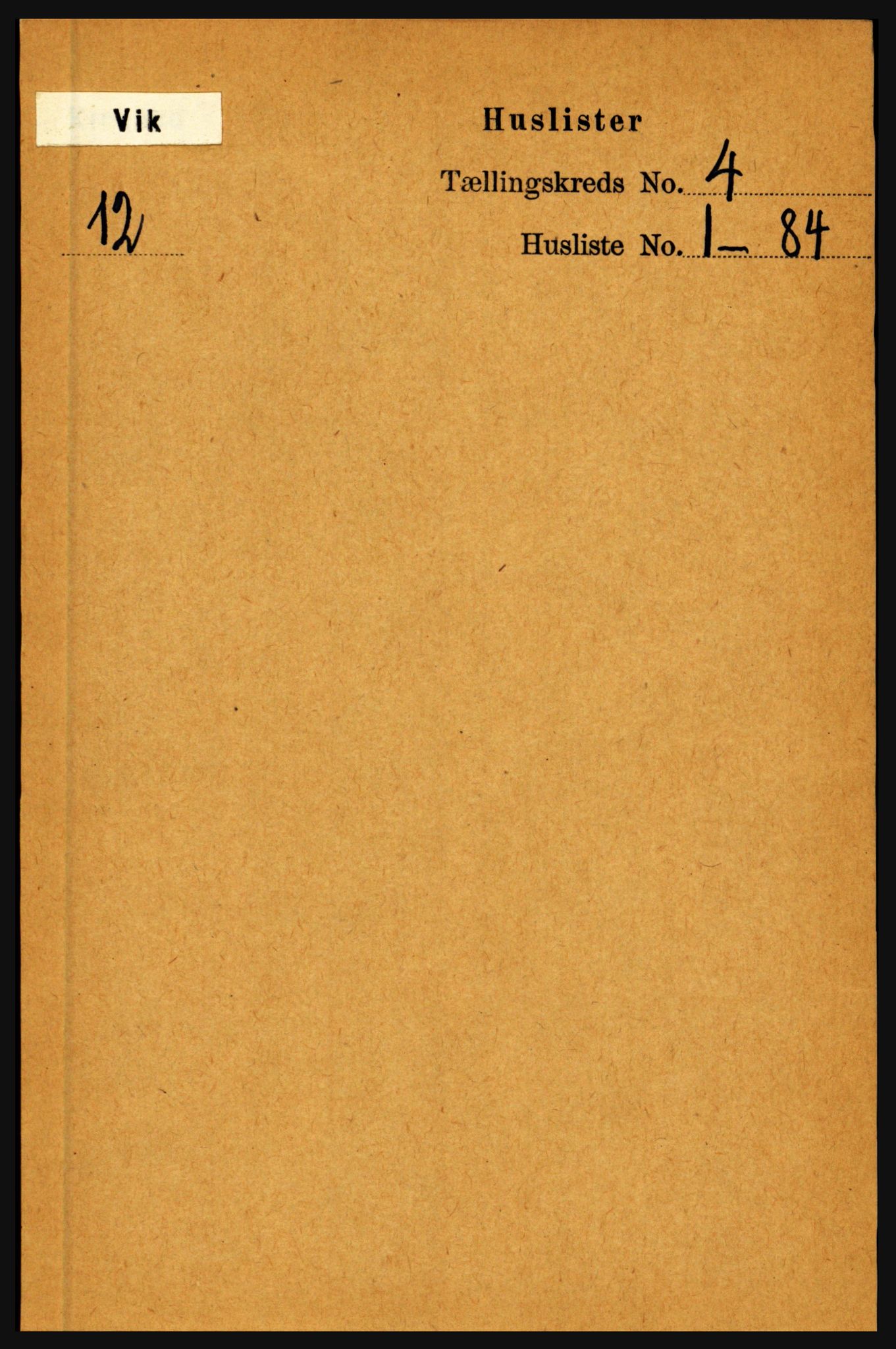 RA, Folketelling 1891 for 1417 Vik herred, 1891, s. 1711