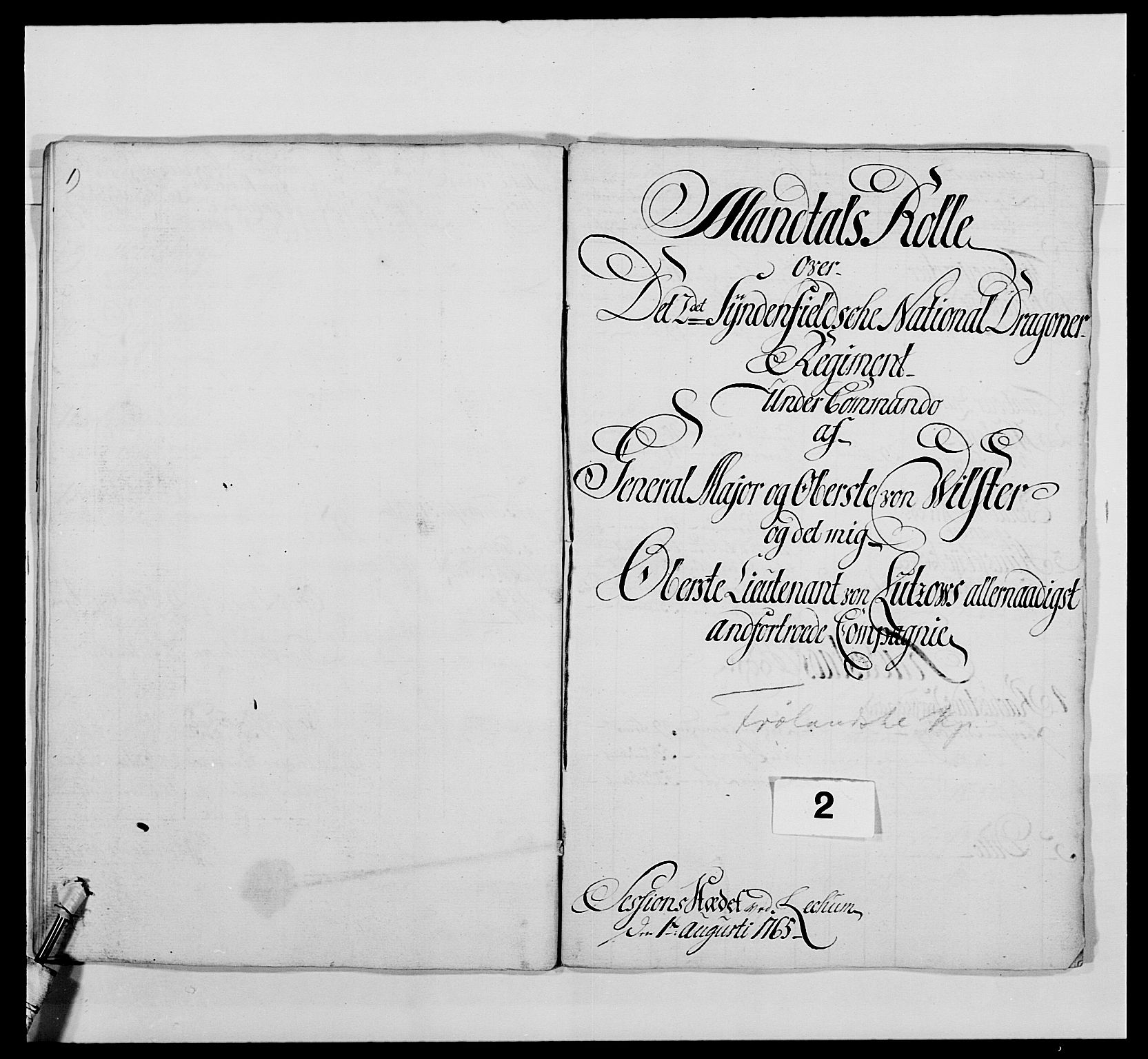 Kommanderende general (KG I) med Det norske krigsdirektorium, RA/EA-5419/E/Ea/L0478: 2. Sønnafjelske dragonregiment, 1765-1767, s. 26