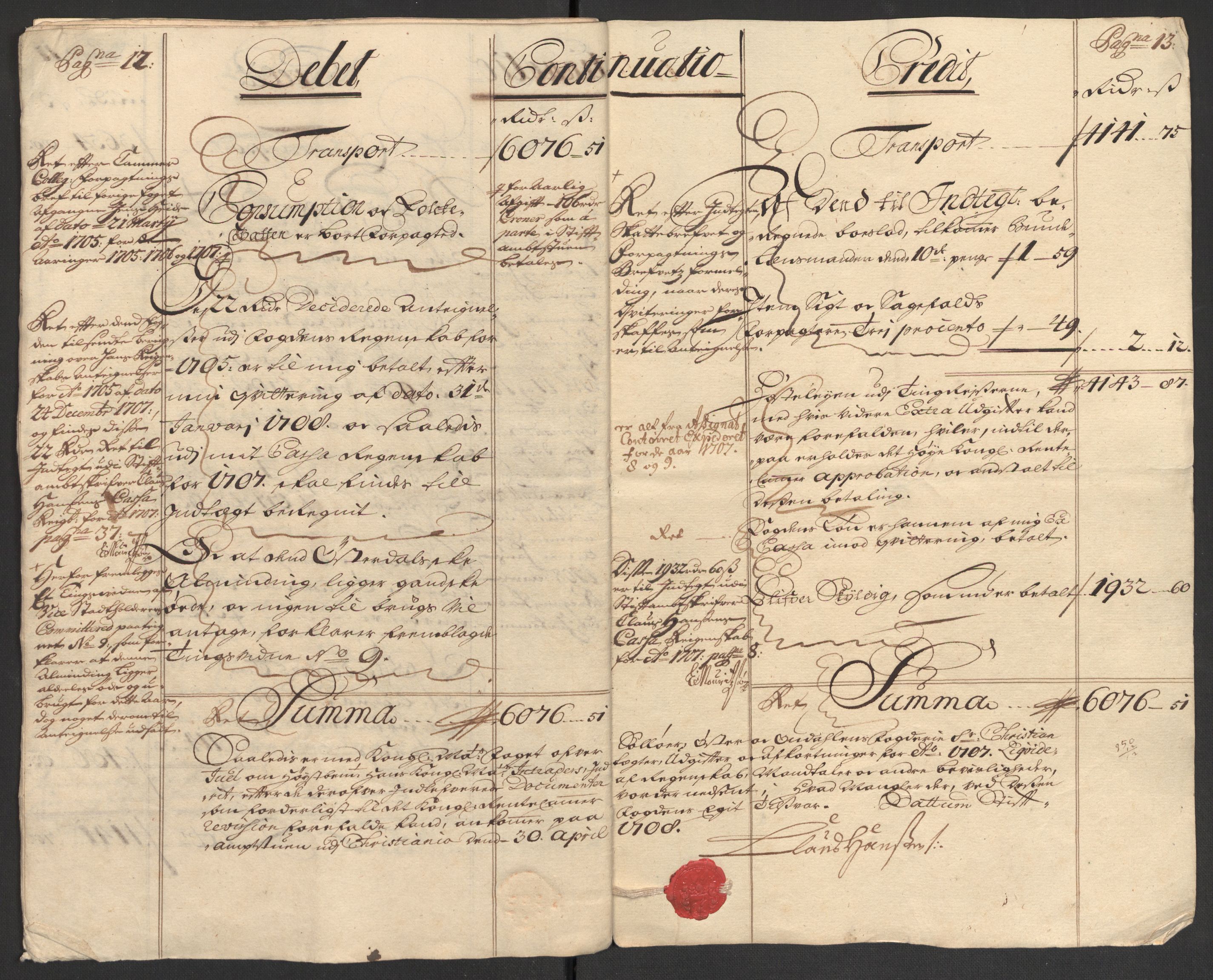 Rentekammeret inntil 1814, Reviderte regnskaper, Fogderegnskap, RA/EA-4092/R13/L0844: Fogderegnskap Solør, Odal og Østerdal, 1707, s. 15