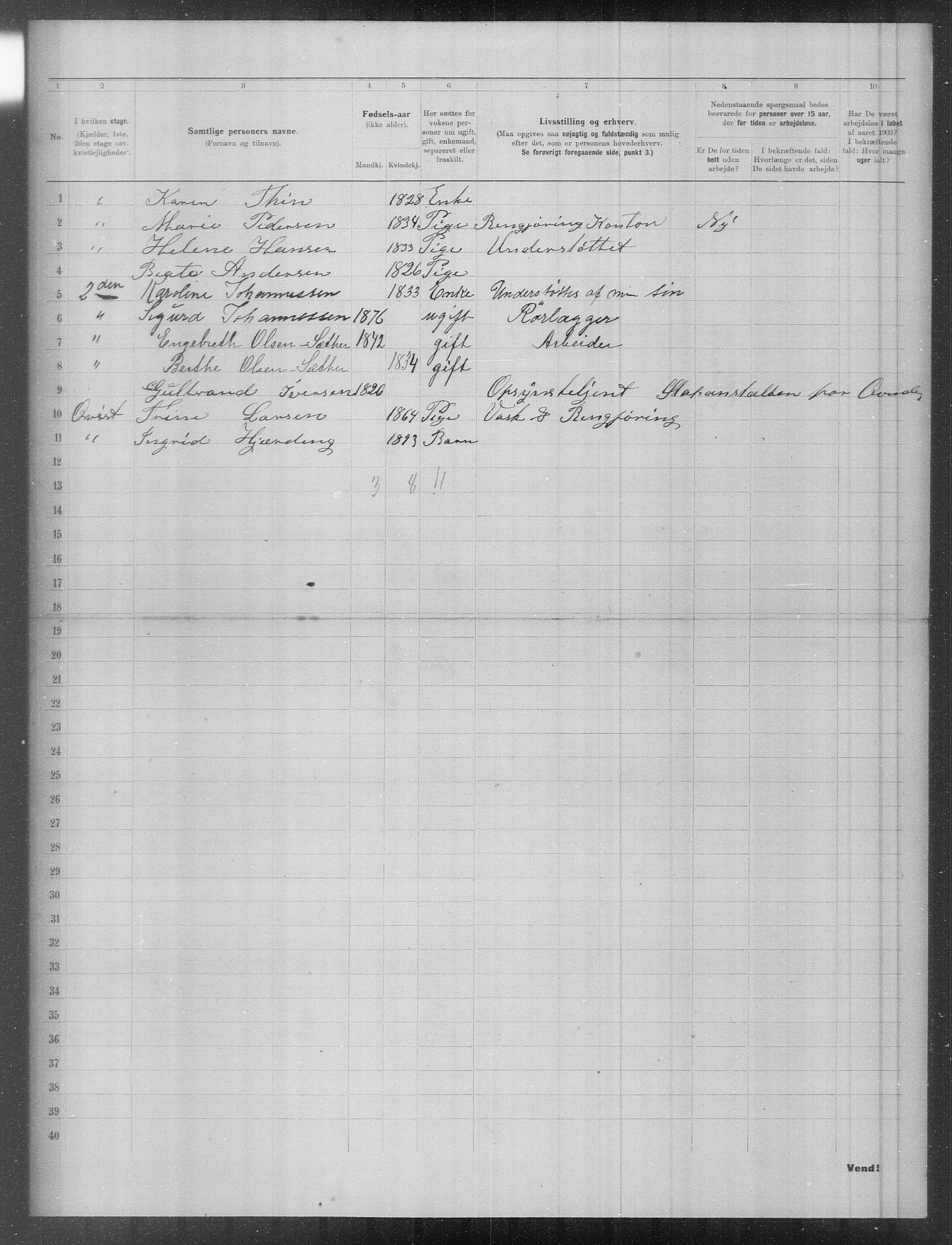 OBA, Kommunal folketelling 31.12.1903 for Kristiania kjøpstad, 1903, s. 9439