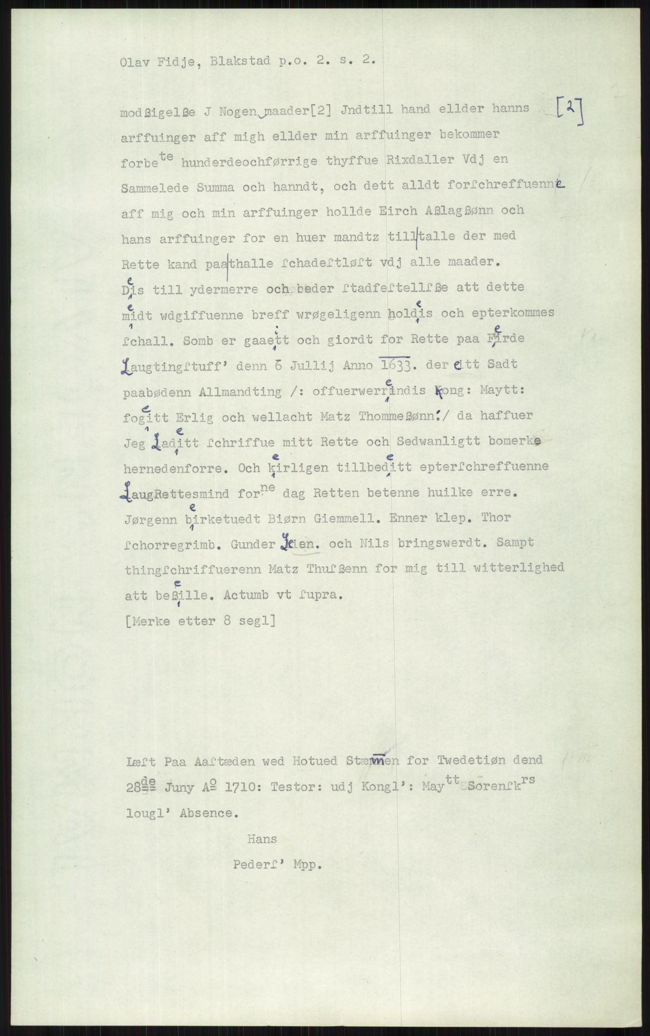 Samlinger til kildeutgivelse, Diplomavskriftsamlingen, AV/RA-EA-4053/H/Ha, s. 1862