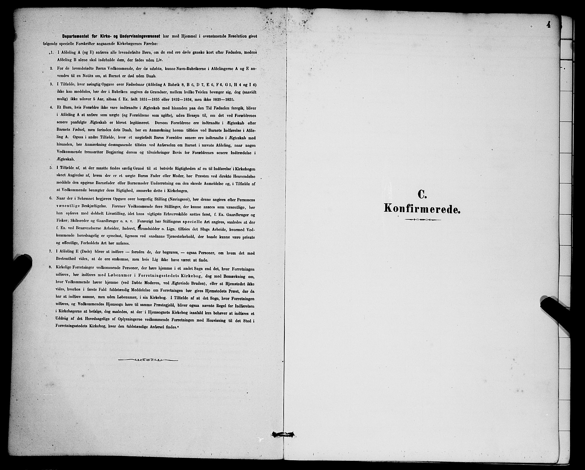 Korskirken sokneprestembete, SAB/A-76101/H/Hab: Klokkerbok nr. C 3, 1880-1892, s. 4