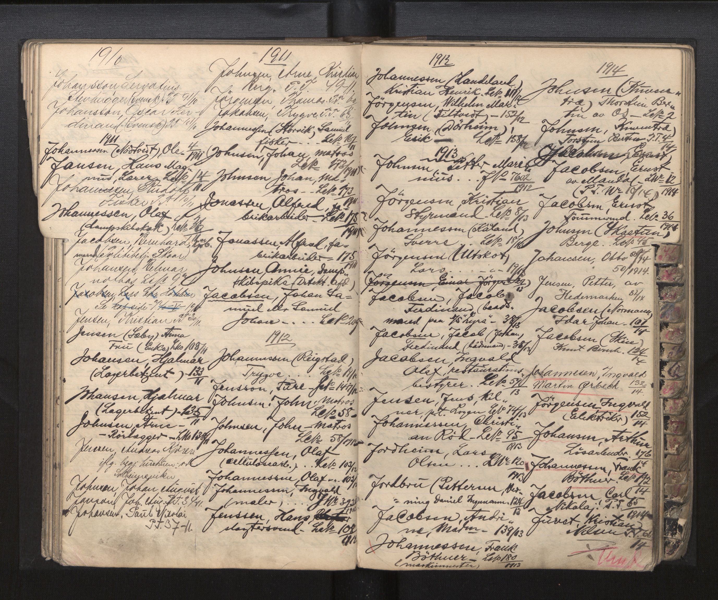 Bergen politikammer / politidistrikt, AV/SAB-A-60401/J.a/J.ac/L0002: Emigrantforbudsregister, 1894-1920