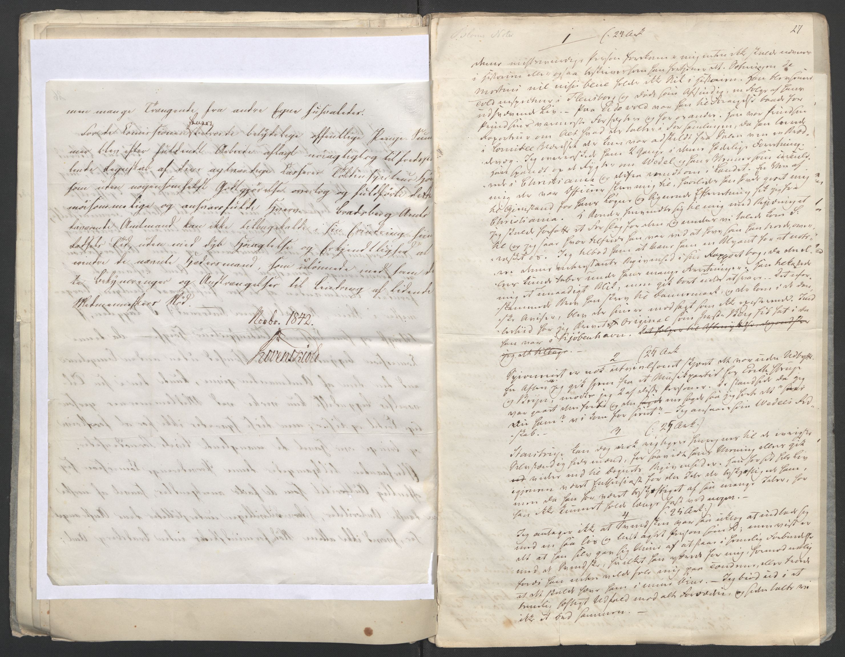 Faye, Andreas, AV/RA-PA-0015/F/Fh/L0028/0003: -- / Optegnelser ang. begivenhedene 1807-1814 af Thulstrup, L. Stoud Platou, C. St. Platou, G. Sverdrup, Løvenskiold m.fl. (afg. i samme anledning), s. 29