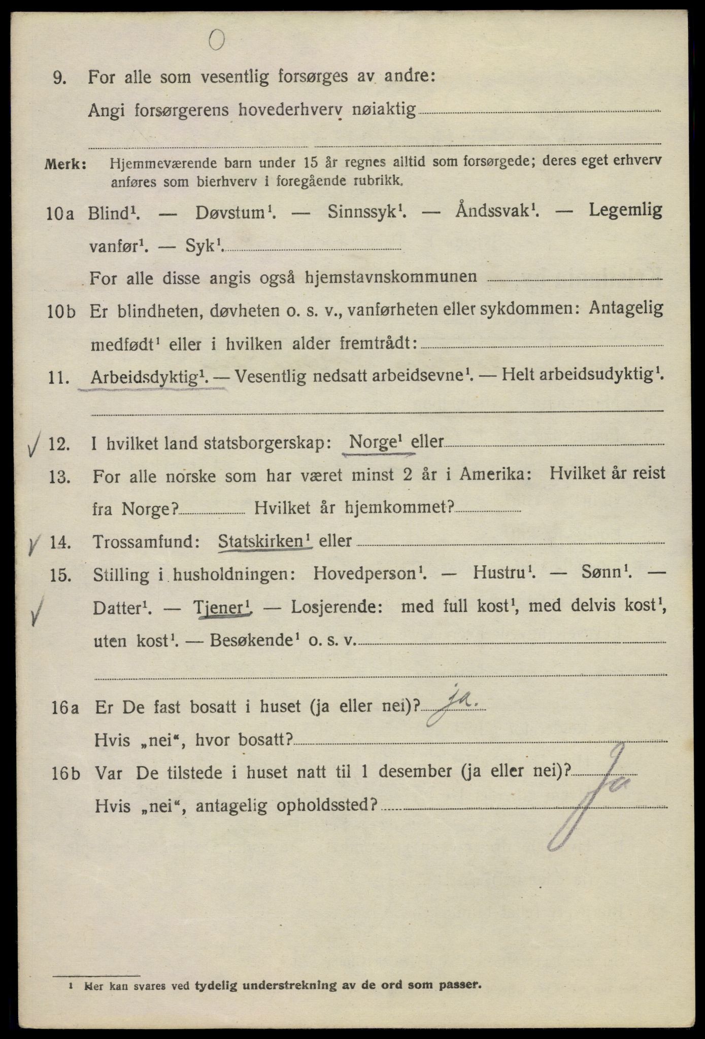 SAO, Folketelling 1920 for 0301 Kristiania kjøpstad, 1920, s. 310600