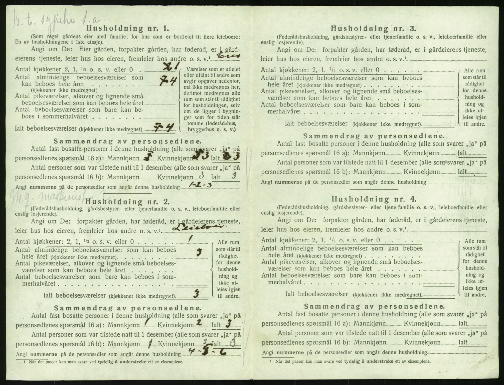 SAK, Folketelling 1920 for 0916 Flosta herred, 1920, s. 31