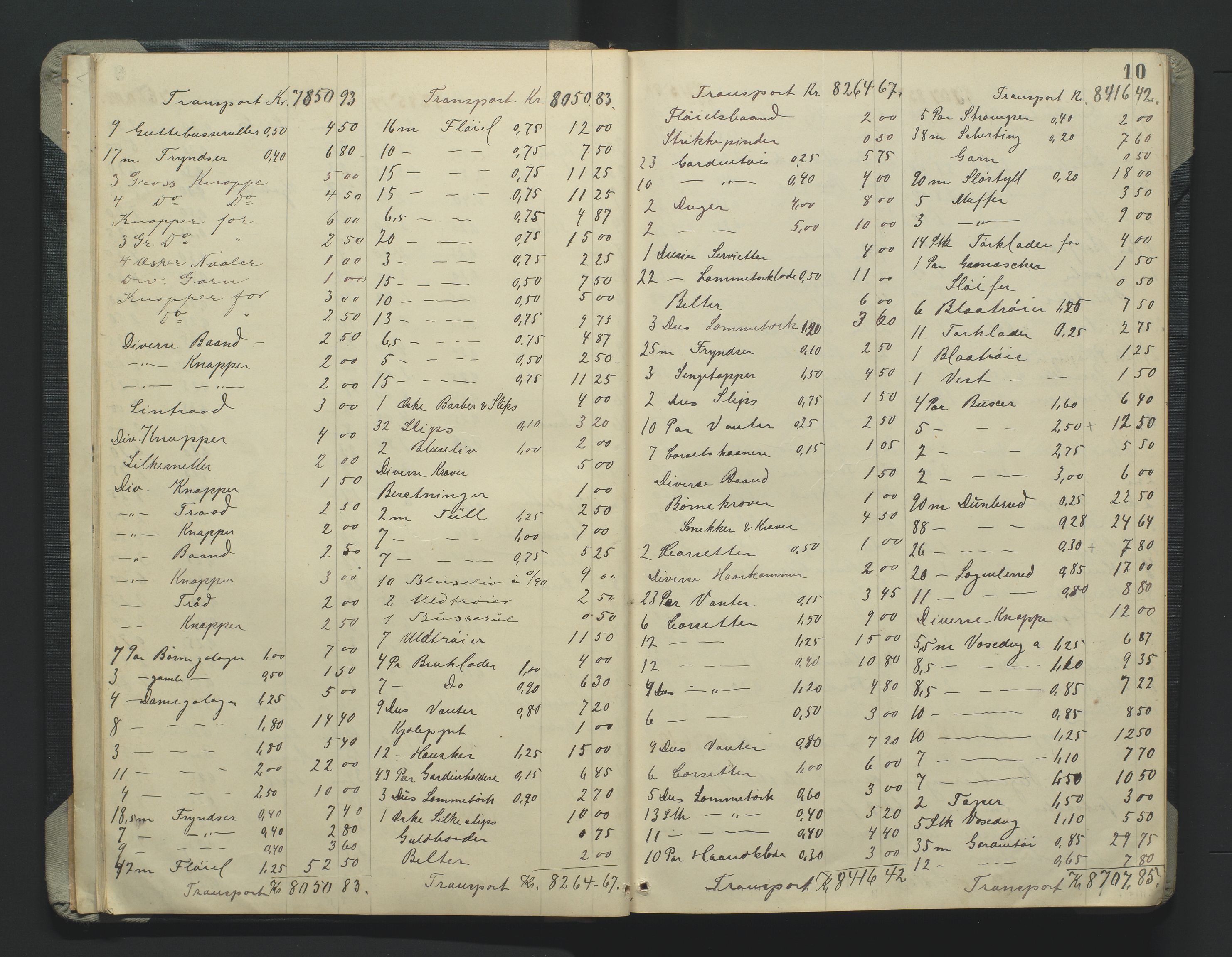 Grimstad byfogd, AV/SAK-1222-0003/H/Hc/L0009: Skifteprotokoll nr. 9, 1908-1918, s. 10