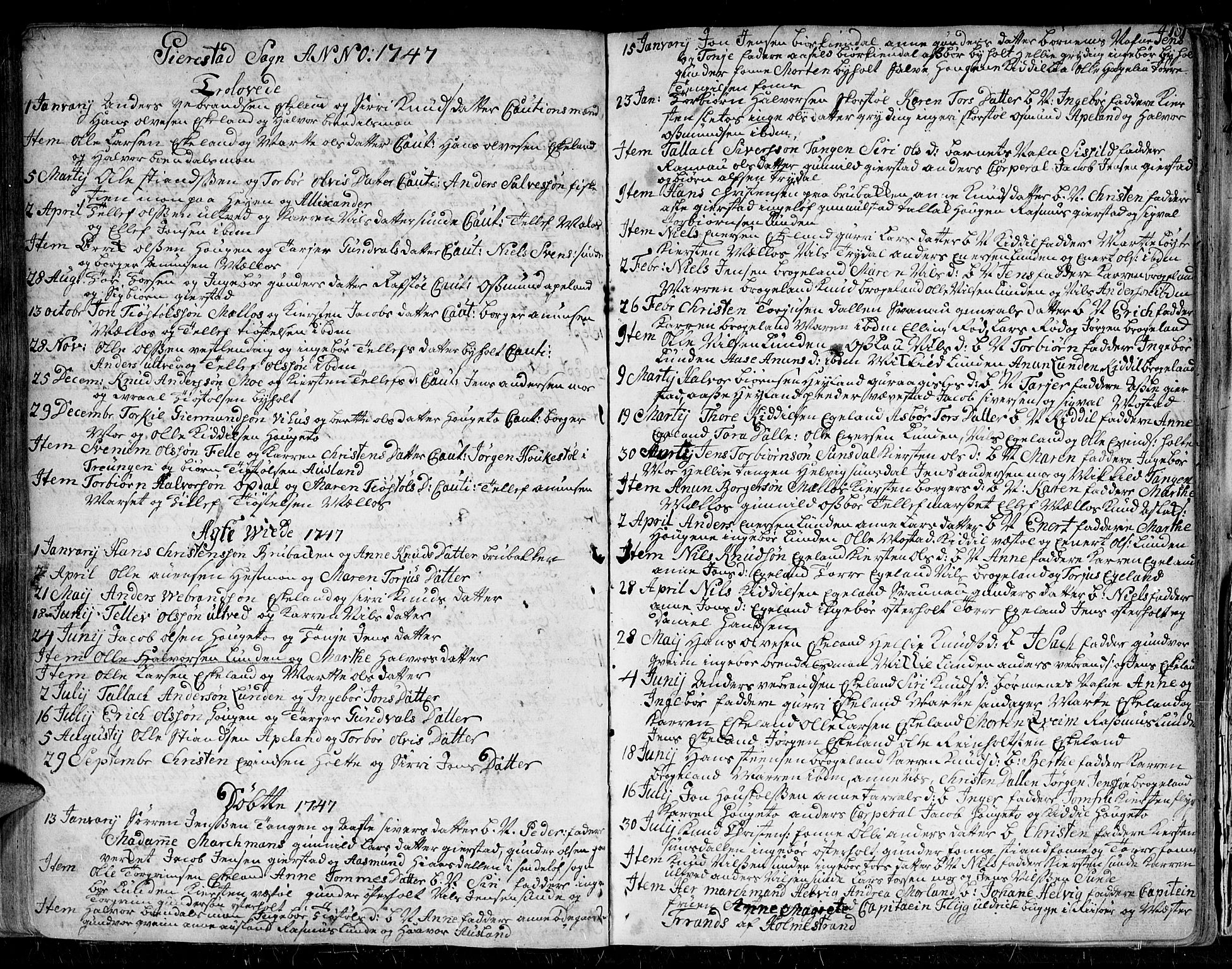 Gjerstad sokneprestkontor, AV/SAK-1111-0014/F/Fa/Faa/L0002: Ministerialbok nr. A 2, 1717-1779, s. 101