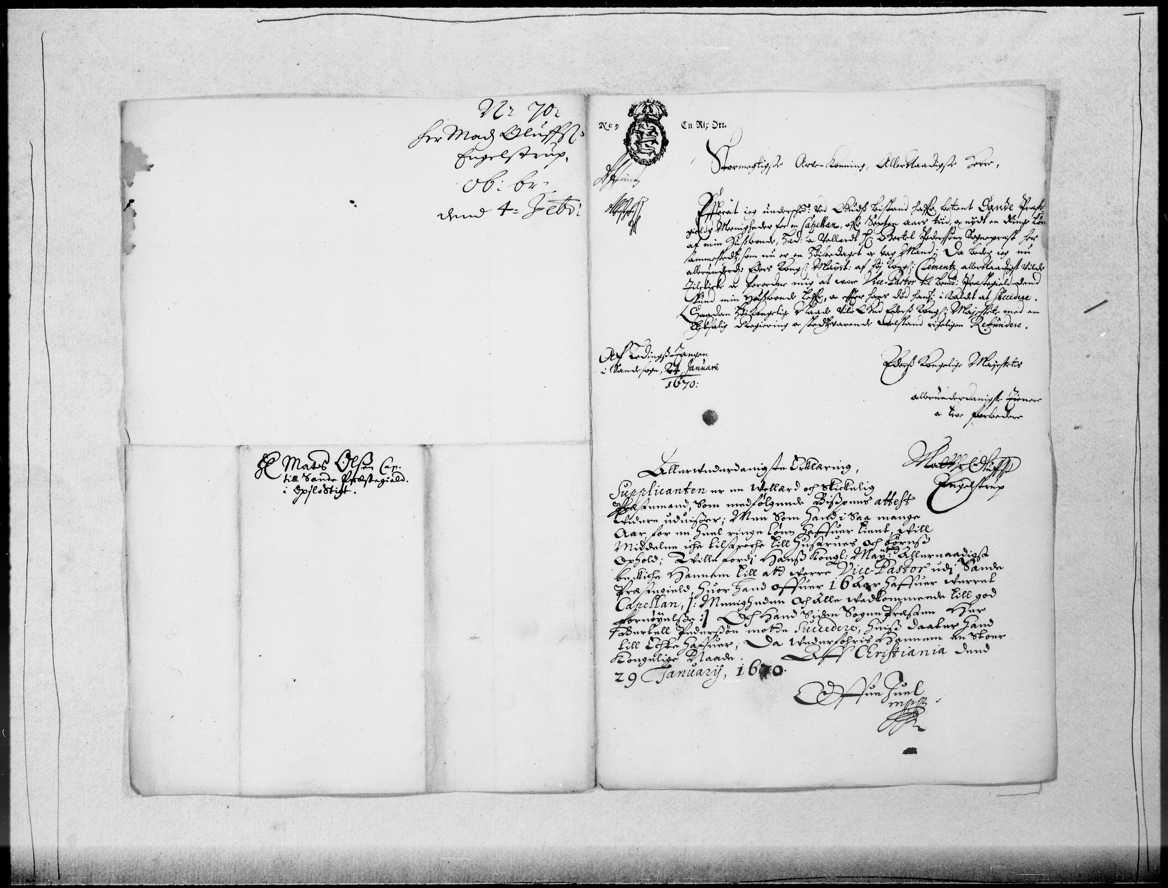 Danske Kanselli 1572-1799, AV/RA-EA-3023/F/Fc/Fcc/Fcca/L0028: Norske innlegg 1572-1799, 1669-1670, s. 189