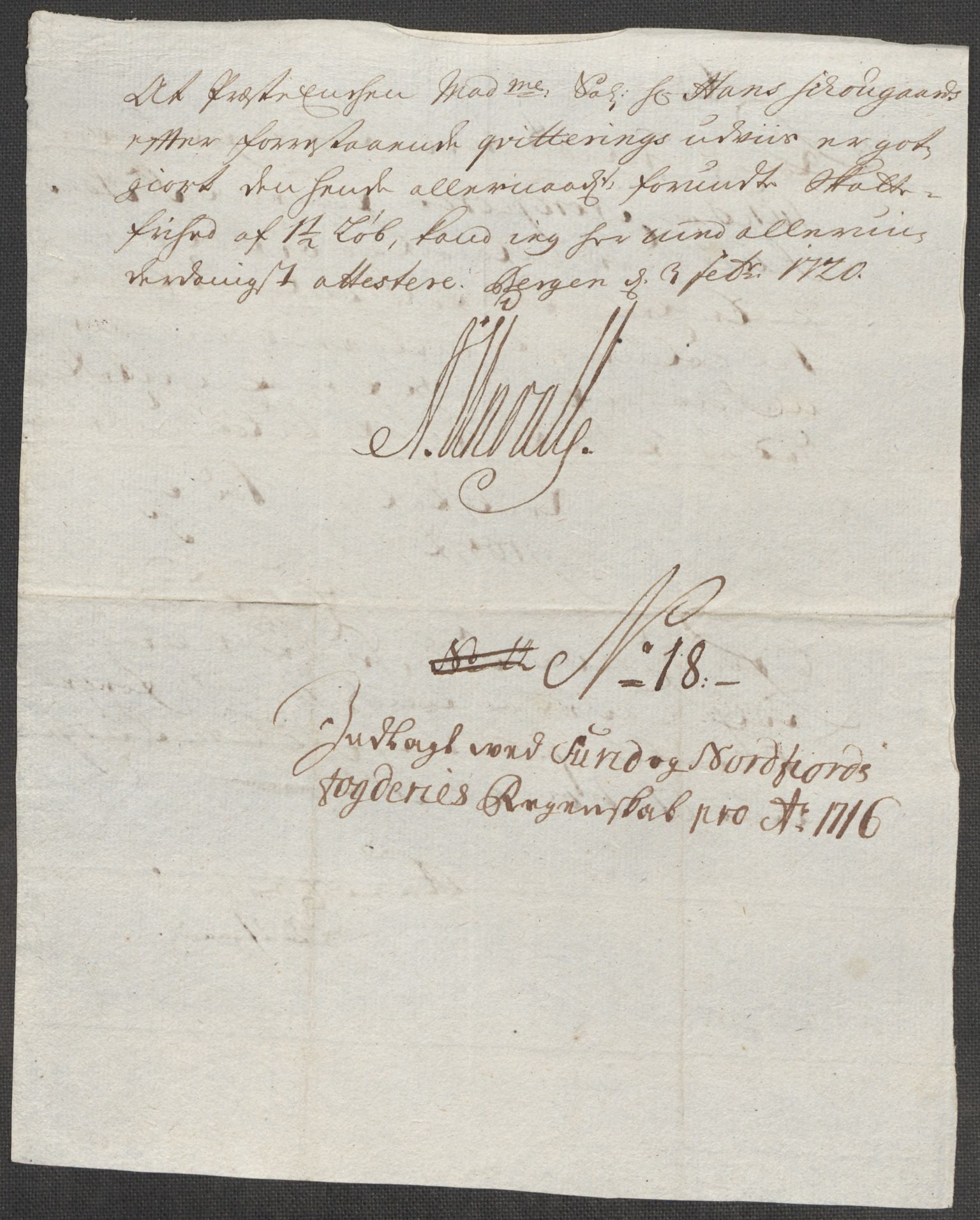 Rentekammeret inntil 1814, Reviderte regnskaper, Fogderegnskap, RA/EA-4092/R53/L3440: Fogderegnskap Sunn- og Nordfjord, 1716, s. 108