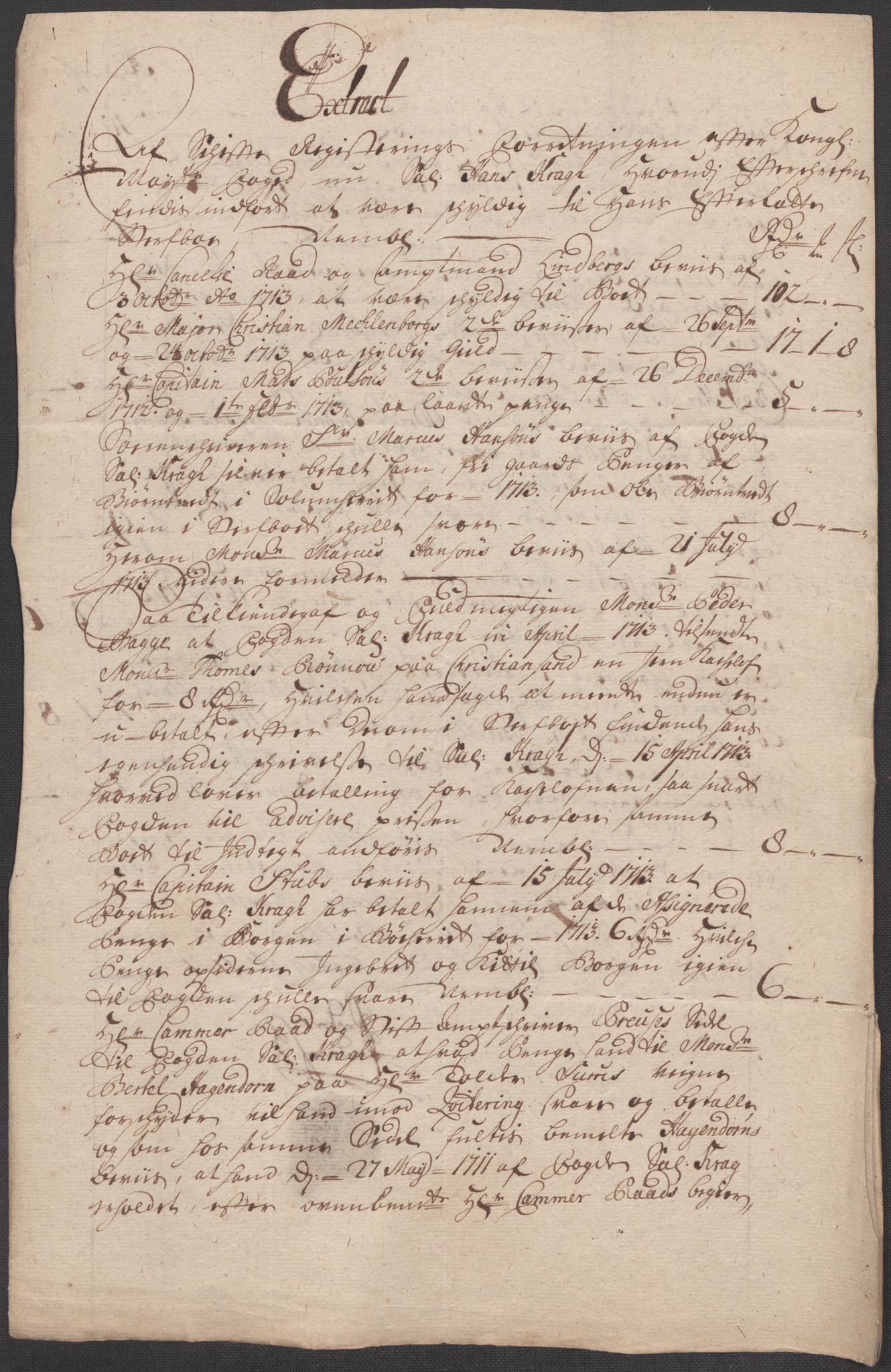 Rentekammeret inntil 1814, Reviderte regnskaper, Fogderegnskap, RA/EA-4092/R36/L2125: Fogderegnskap Øvre og Nedre Telemark og Bamble, 1713, s. 560