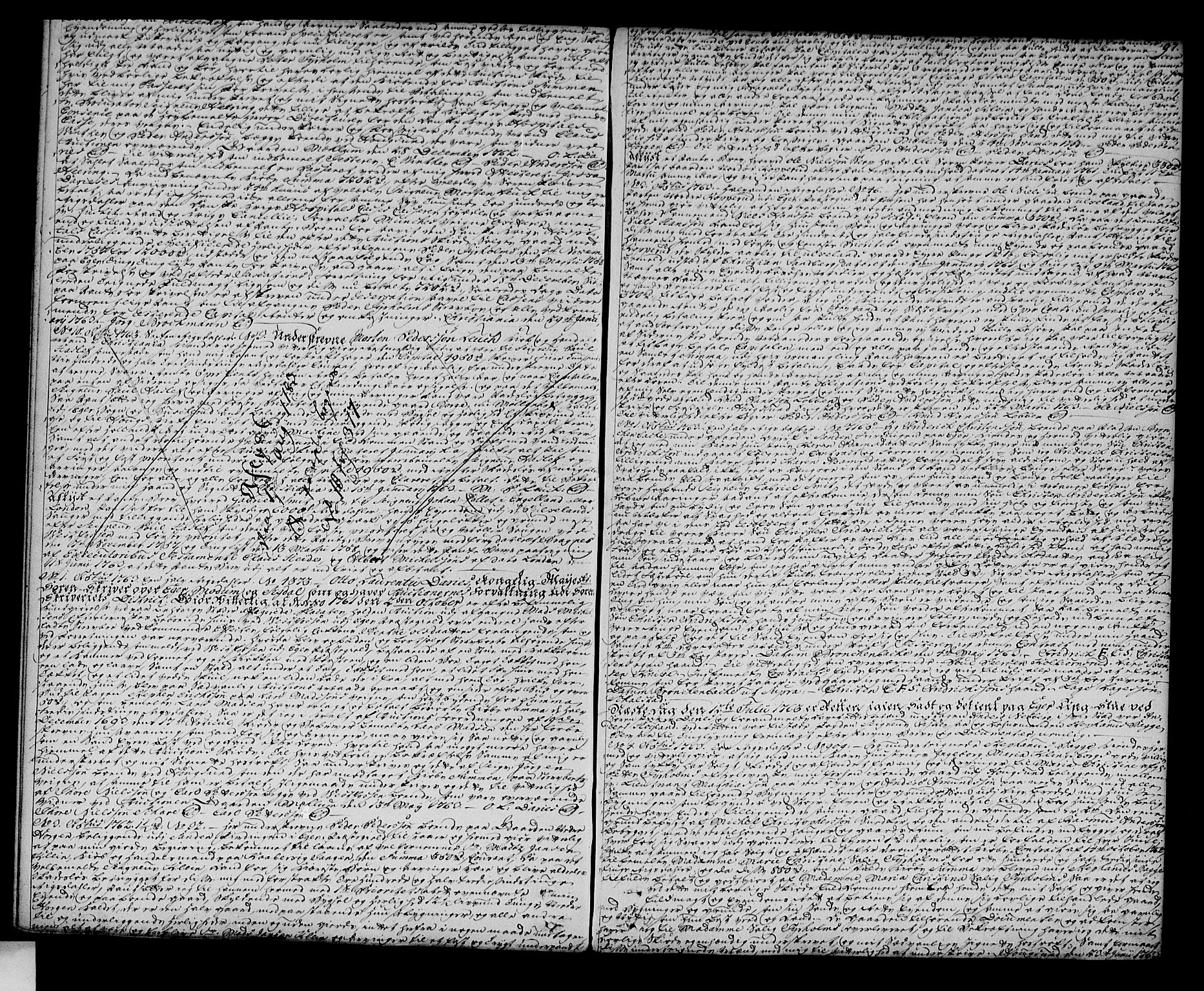 Eiker, Modum og Sigdal sorenskriveri, SAKO/A-123/G/Ga/Gaa/L0003a: Pantebok nr. I 3a, 1760-1765, s. 97