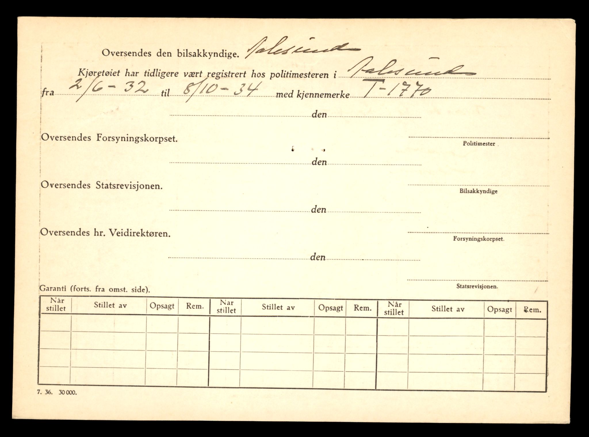 Møre og Romsdal vegkontor - Ålesund trafikkstasjon, SAT/A-4099/F/Fe/L0015: Registreringskort for kjøretøy T 1700 - T 1850, 1927-1998, s. 1480