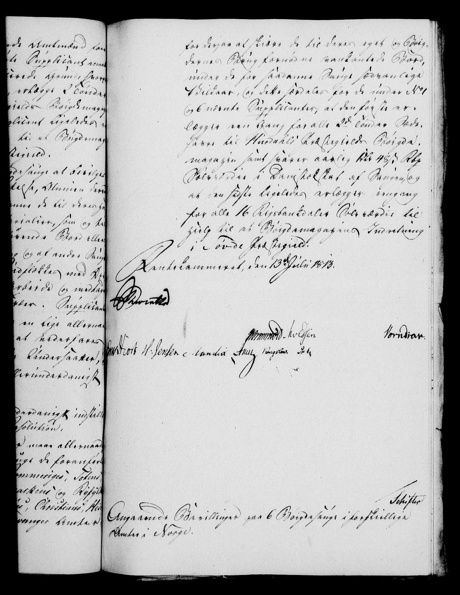 Rentekammeret, Kammerkanselliet, RA/EA-3111/G/Gf/Gfa/L0095: Norsk relasjons- og resolusjonsprotokoll (merket RK 52.95), 1813-1814, s. 372