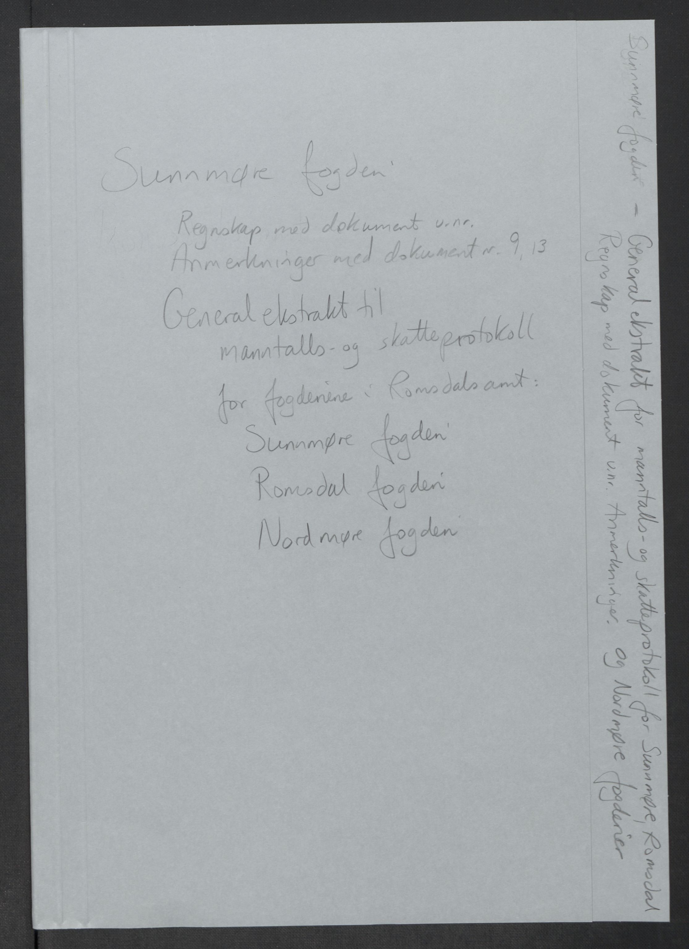 Rentekammeret inntil 1814, Reviderte regnskaper, Mindre regnskaper, RA/EA-4068/Rf/Rfe/L0049: Sunnhordland og Hardanger fogderi, Sunnmøre fogderi, 1789, s. 311
