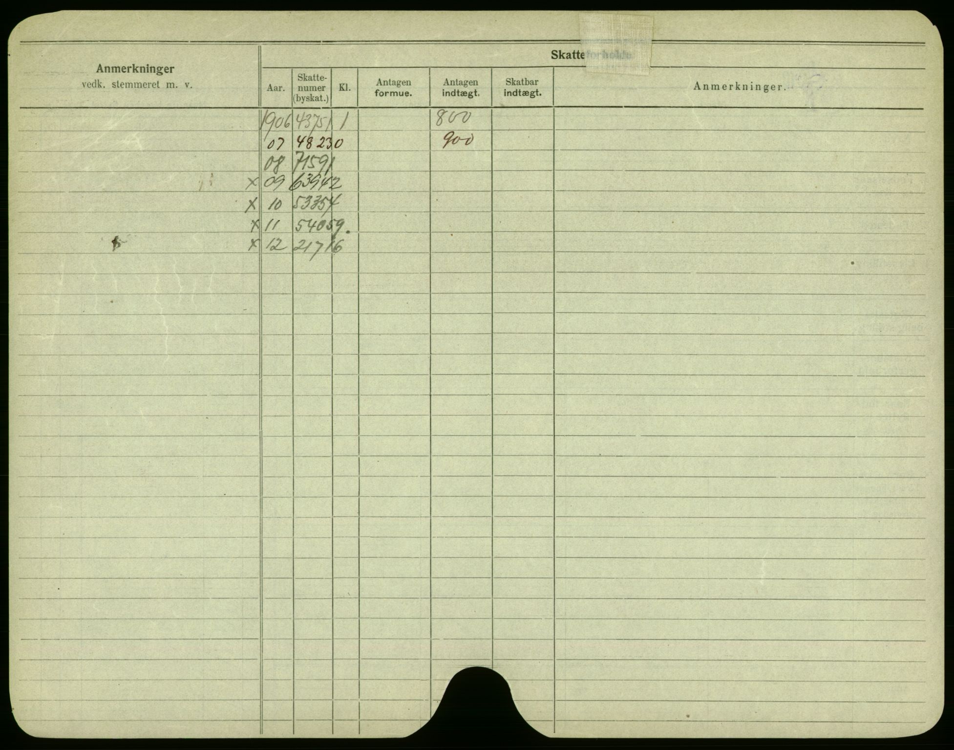 Oslo folkeregister, Registerkort, AV/SAO-A-11715/F/Fa/Fac/L0002: Menn, 1906-1914, s. 95b