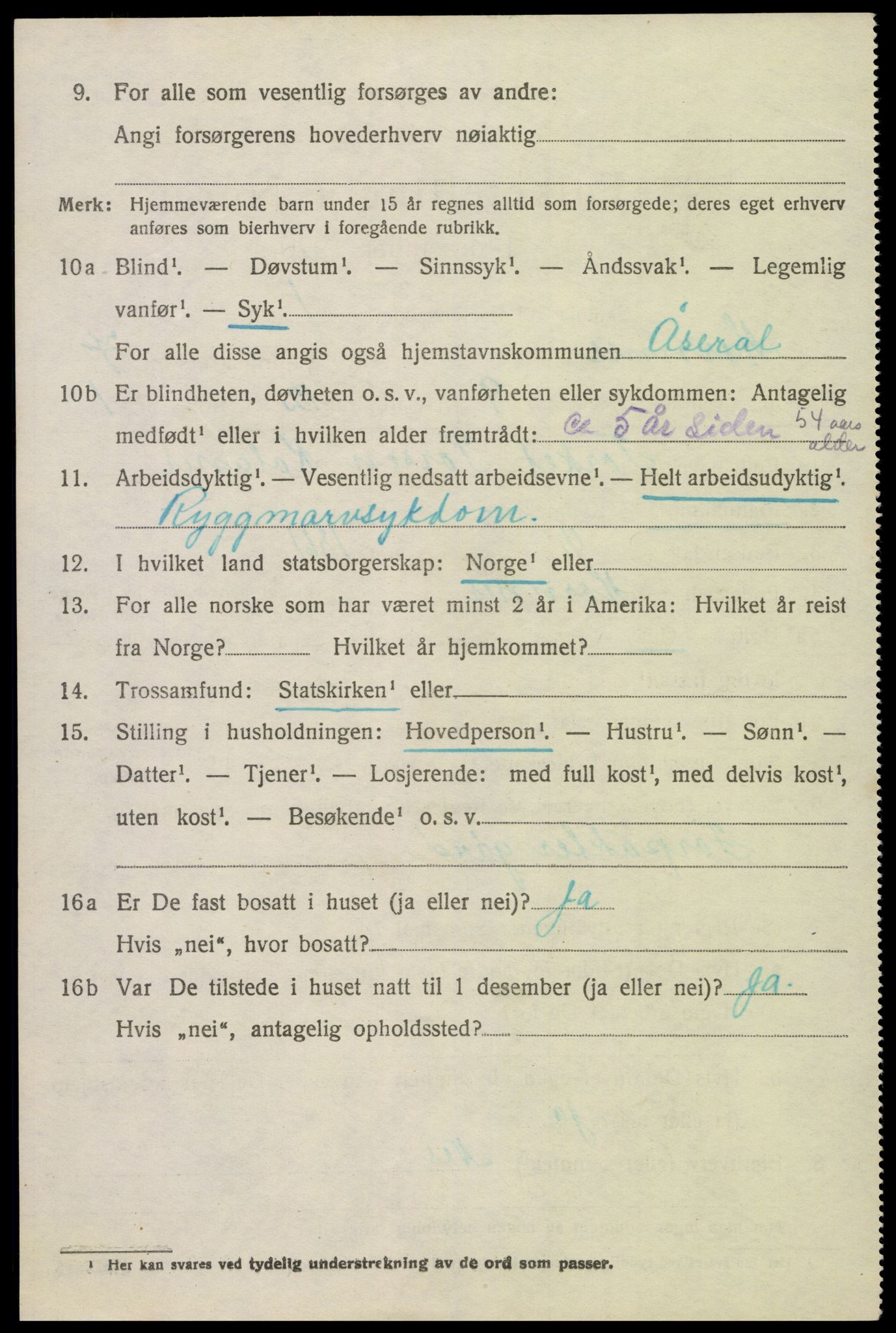 SAK, Folketelling 1920 for 0936 Hornnes herred, 1920, s. 1748
