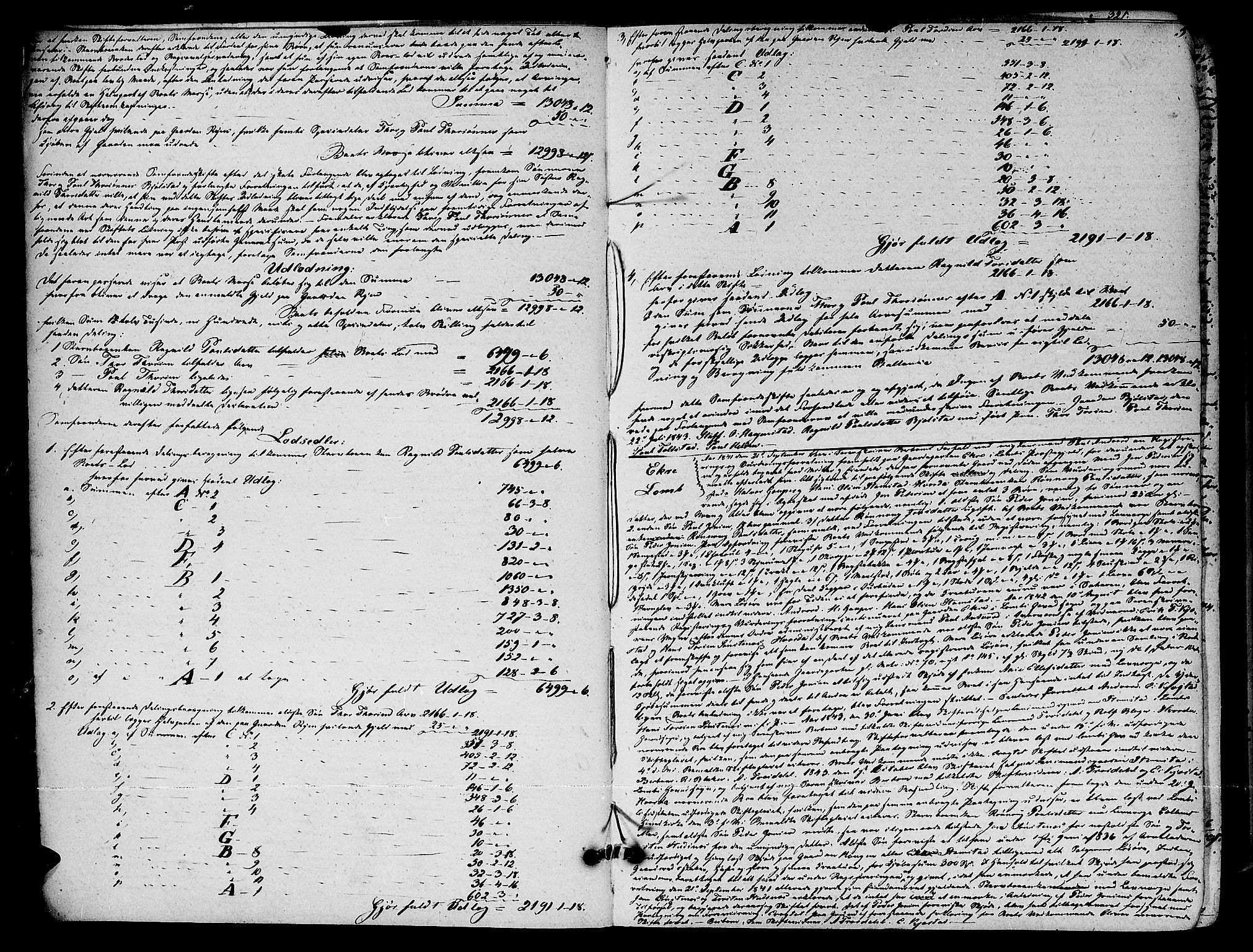 Nord-Gudbrandsdal tingrett, AV/SAH-TING-002/J/Jd/L0001: Skifteutlodningsprotokoll, 1843-1875, s. 4b-5a