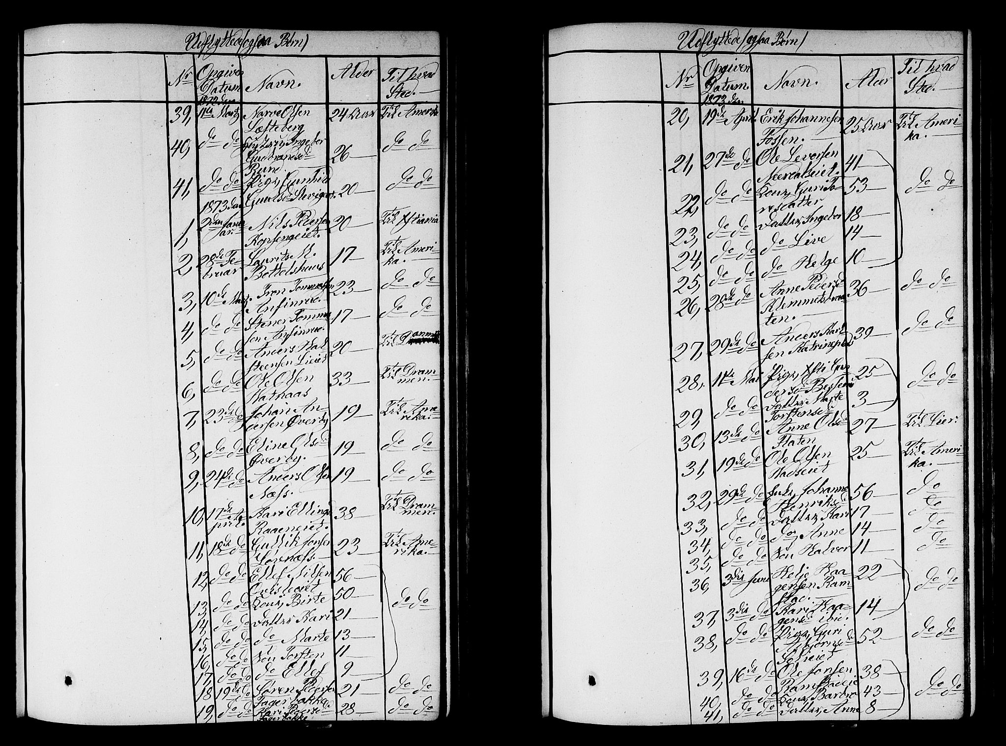 Sigdal kirkebøker, AV/SAKO-A-245/G/Ga/L0003: Klokkerbok nr. I 3, 1857-1878