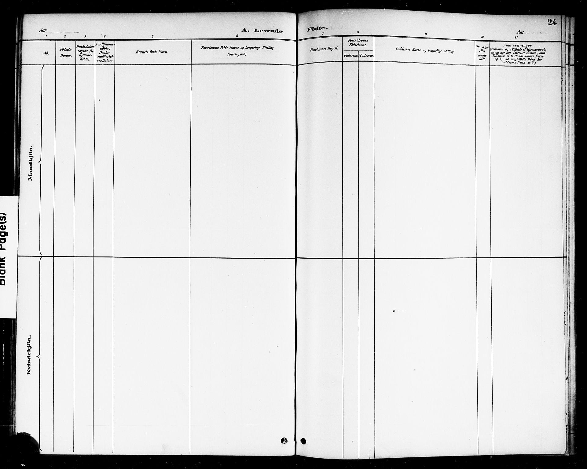 Berg prestekontor Kirkebøker, SAO/A-10902/F/Fc/L0002: Ministerialbok nr. III 2, 1888-1901, s. 24