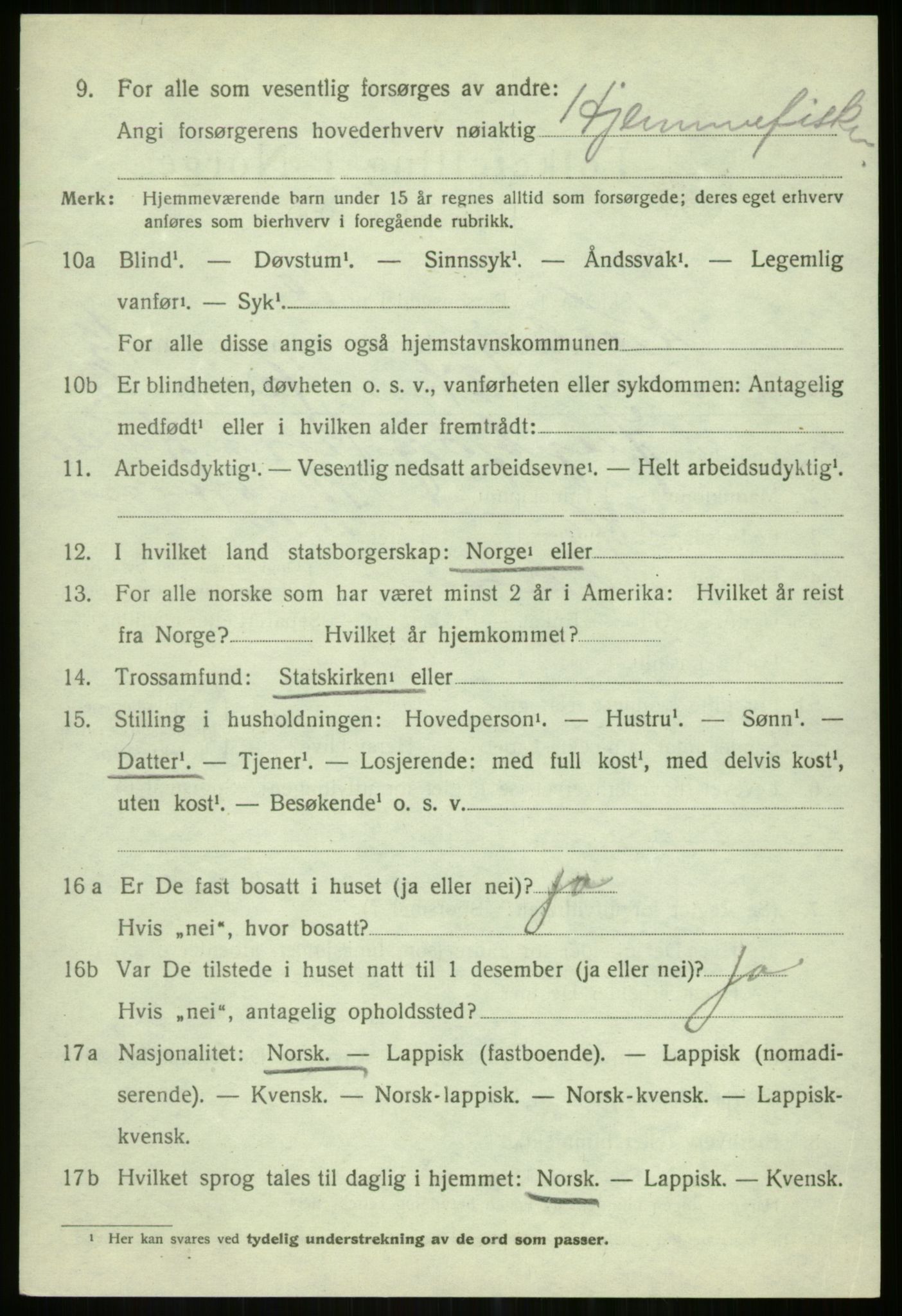 SATØ, Folketelling 1920 for 1936 Karlsøy herred, 1920, s. 5021