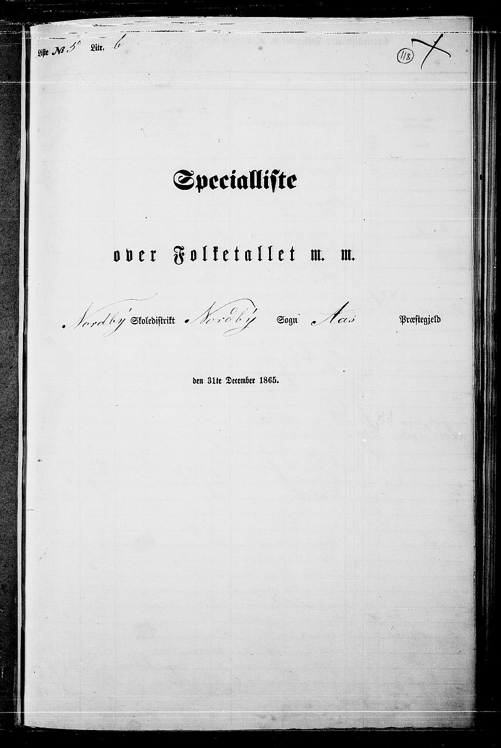 RA, Folketelling 1865 for 0214P Ås prestegjeld, 1865, s. 106