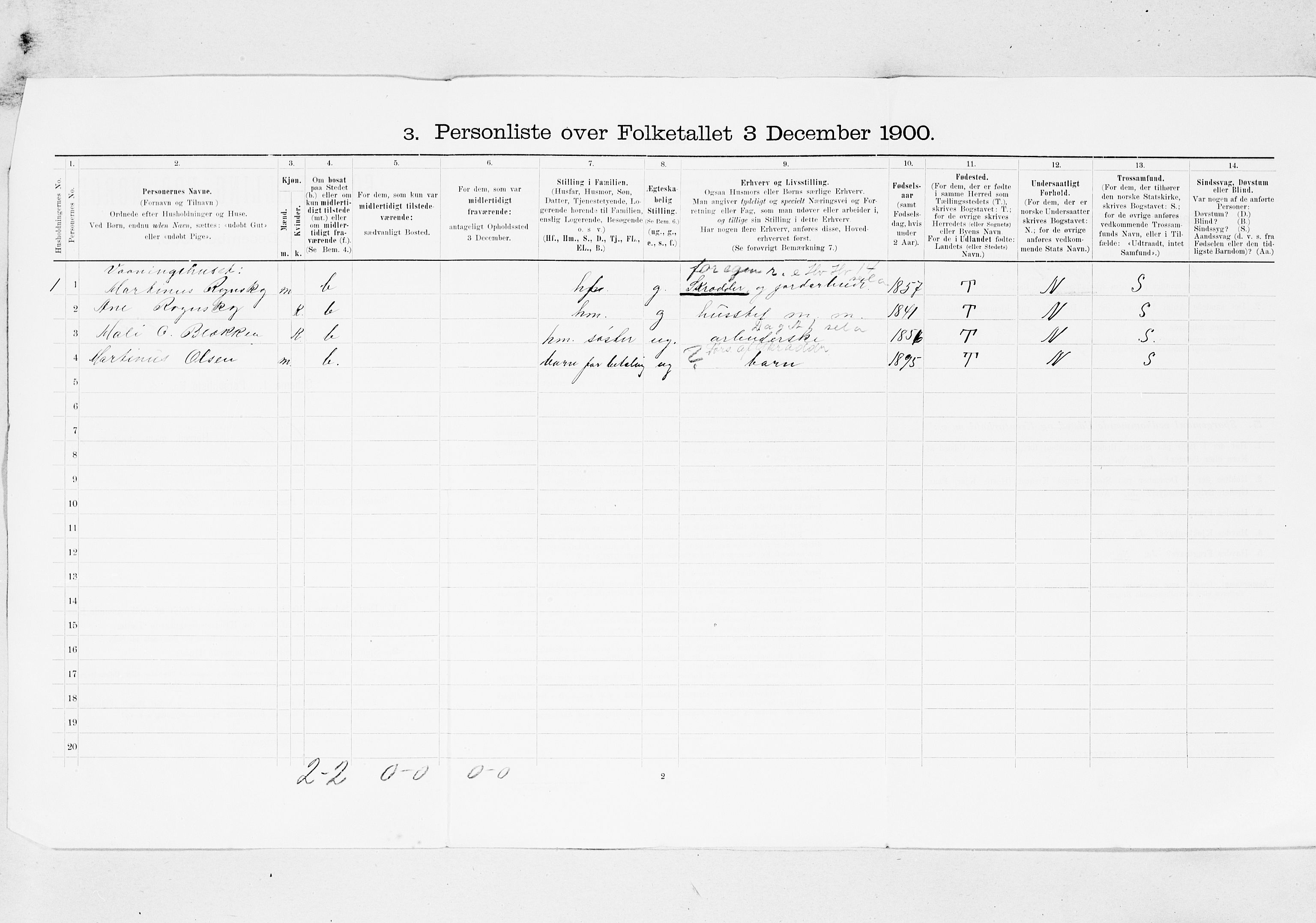 SAT, Folketelling 1900 for 1571 Halsa herred, 1900, s. 13