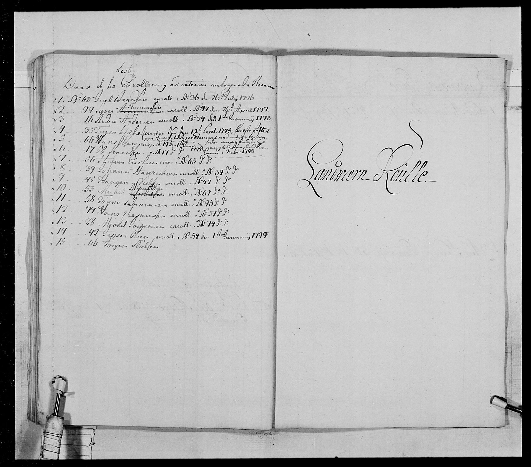 Generalitets- og kommissariatskollegiet, Det kongelige norske kommissariatskollegium, AV/RA-EA-5420/E/Eh/L0028: Sønnafjelske gevorbne infanteriregiment, 1766-1795, s. 264
