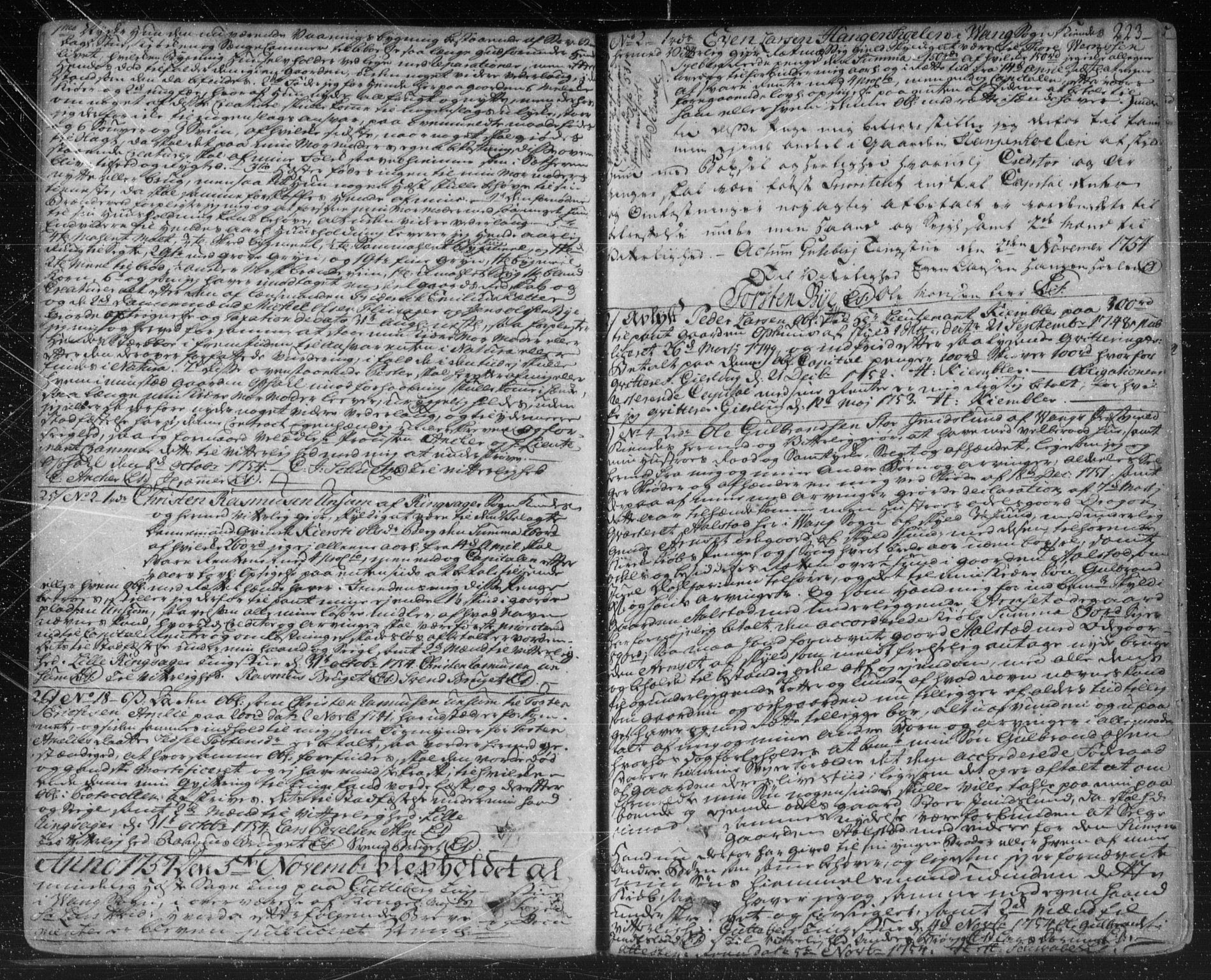 Hedemarken sorenskriveri, SAH/TING-034/H/Hb/L0007A: Pantebok nr. 7a, 1751-1756, s. 223